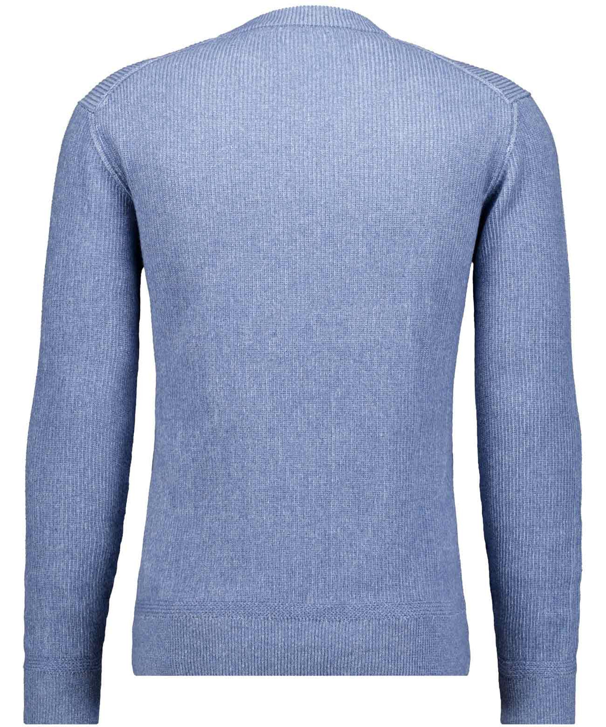 Ragman Herren Pullover Mittelblau