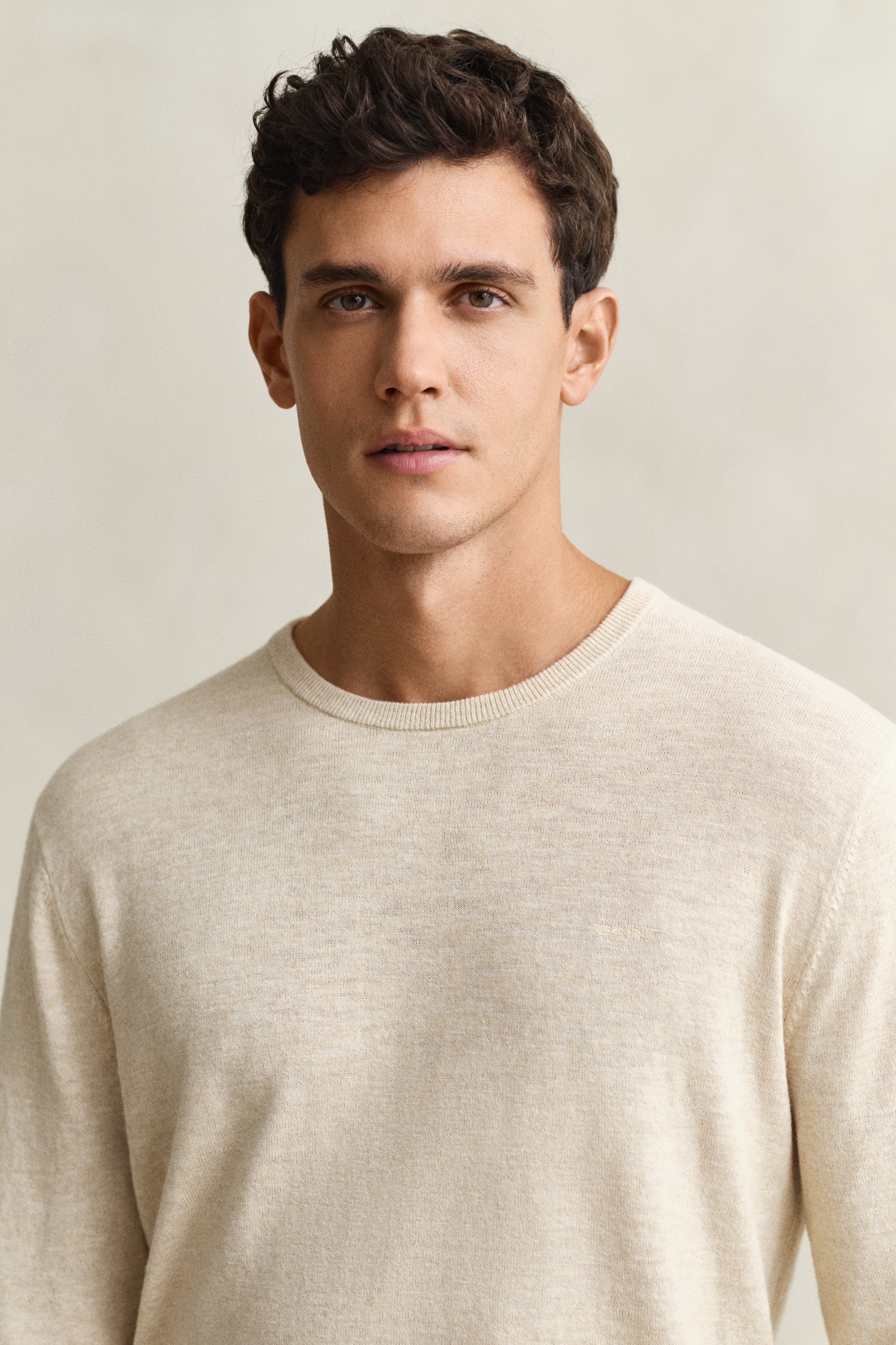 Gant Herren Pullover  Seed Melang