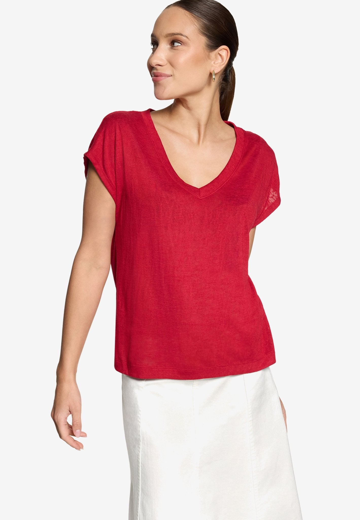 Zero Damen Tops Candy Red