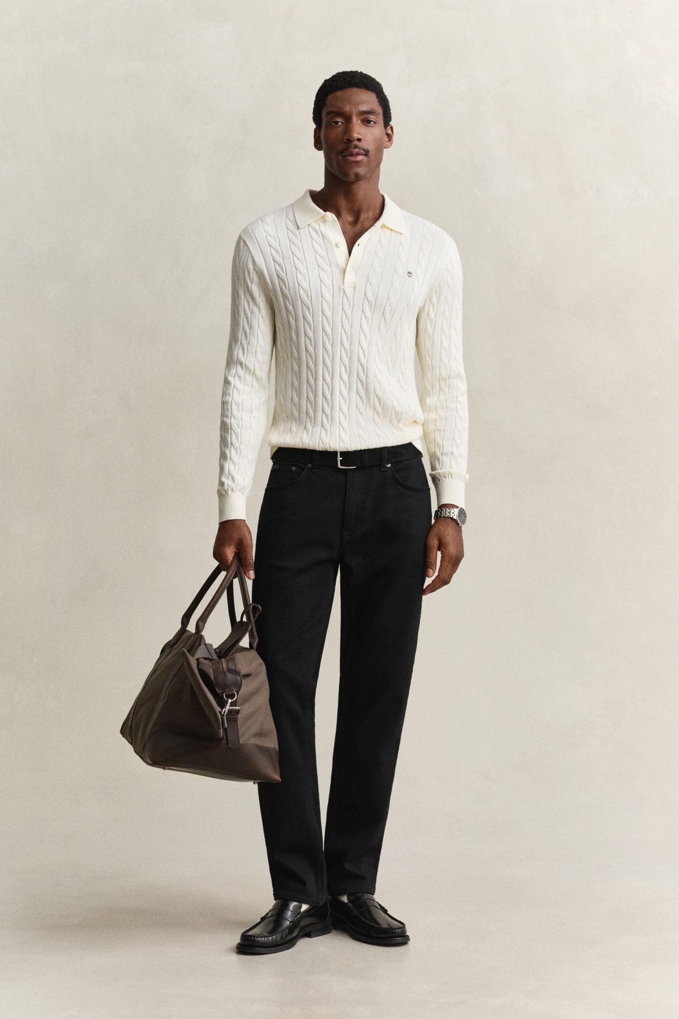 Gant Herren Pullover  Cream
