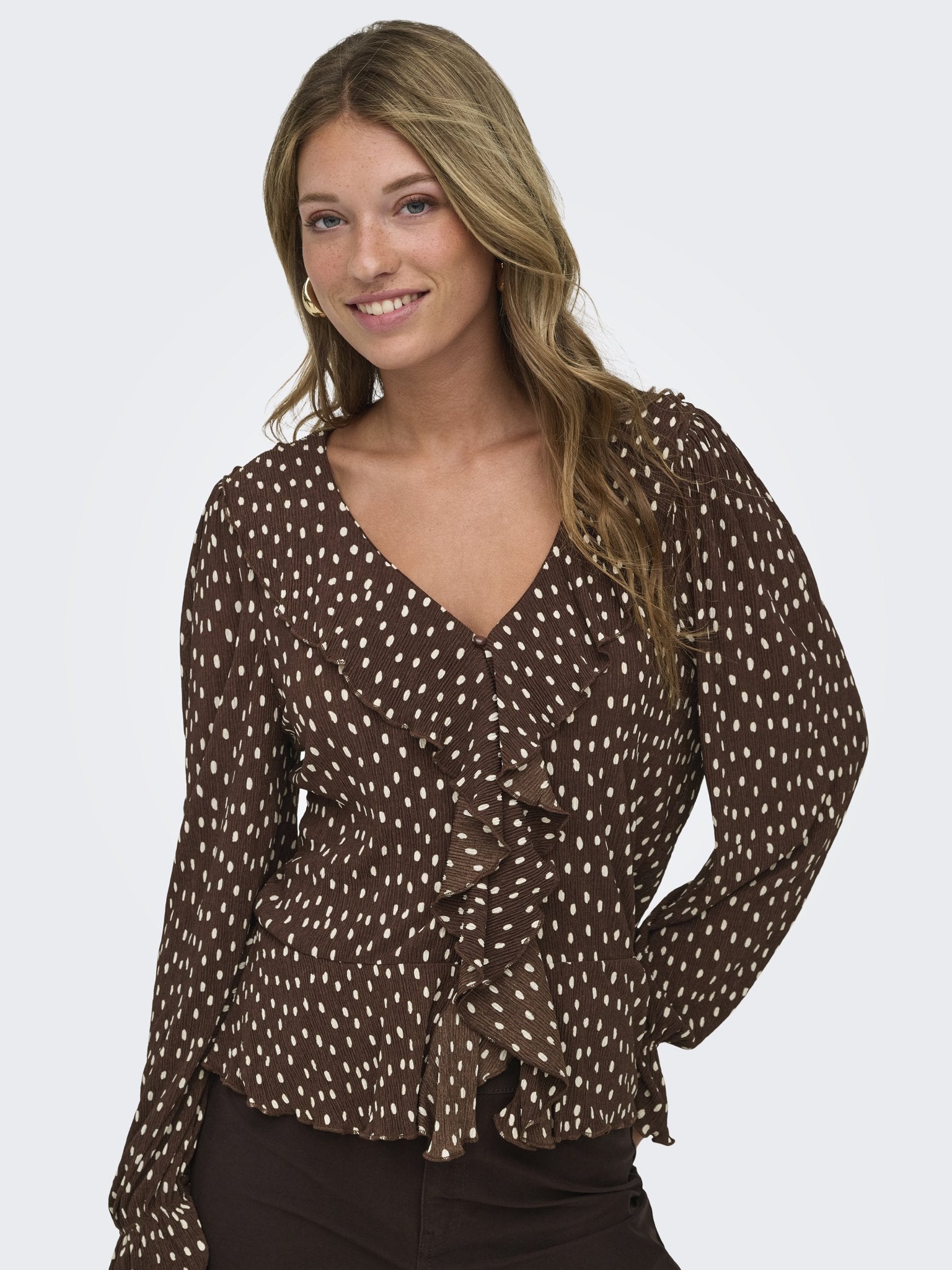 only Damen Tops Coffee Bean/W.