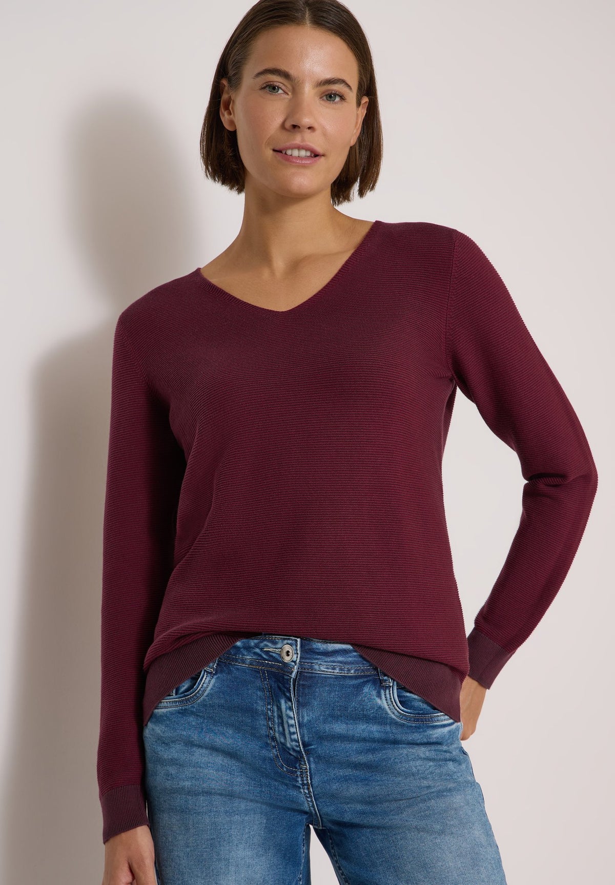 Cecil Damen Pullover Berry Red