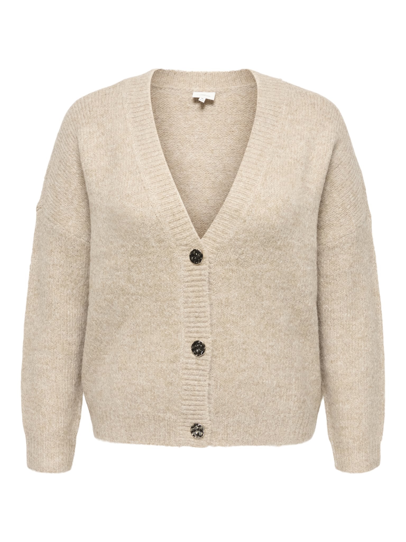 Only Caramkoma Damen Strickjacken Woodsmoke/W.Mel