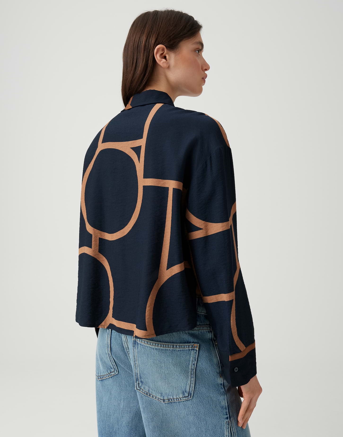 Opus Damen Blusen Coal Blue