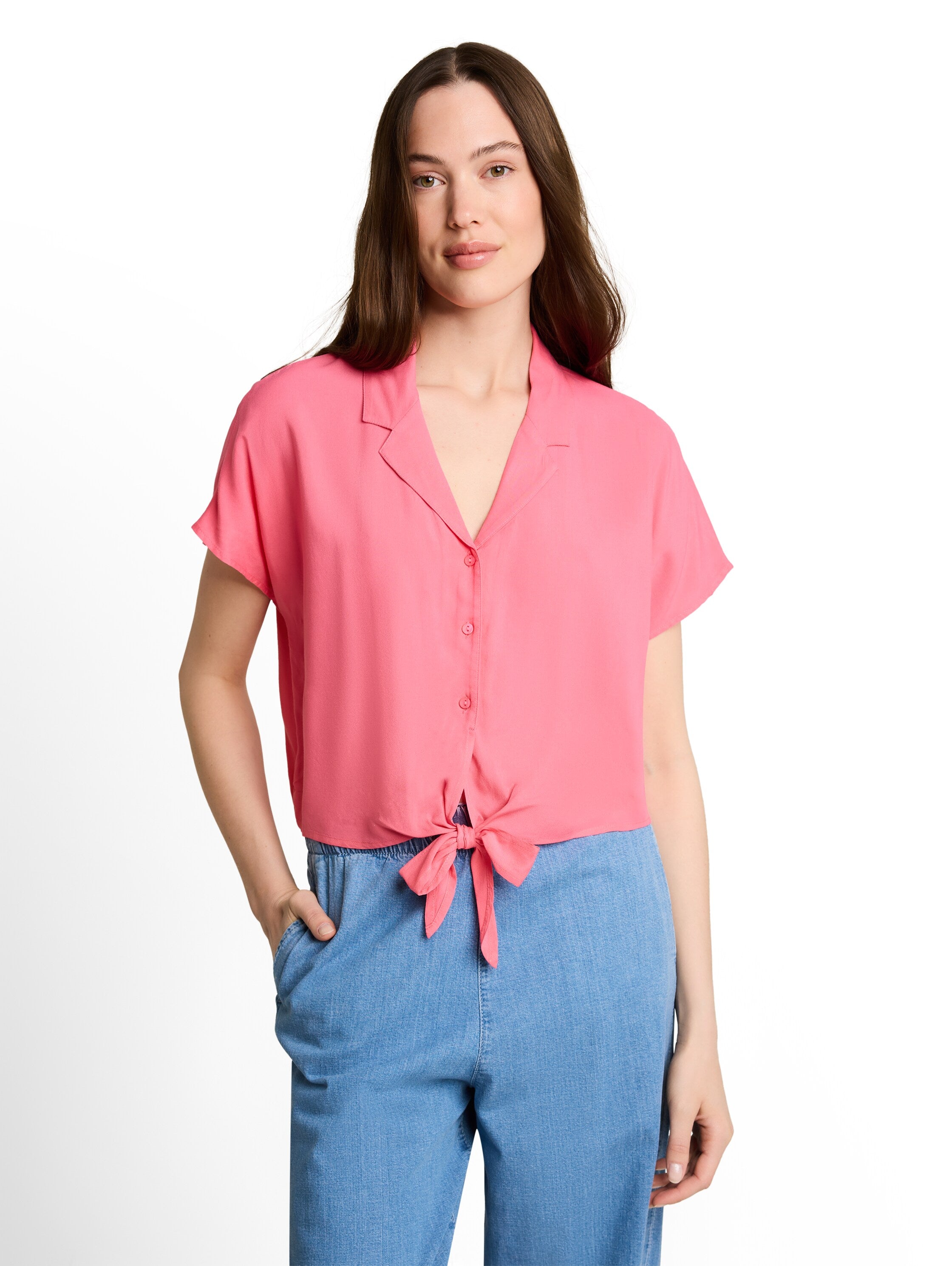 Tom Tailor denim Damen Blusen Soft Bright Pin