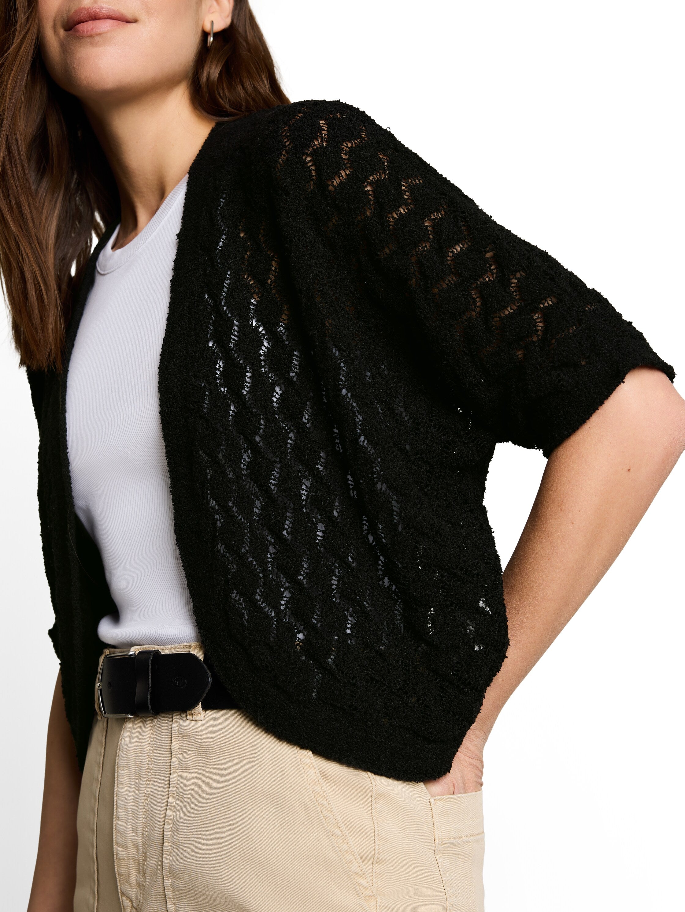 Tom Tailor Damen Strickjacken Deep Black