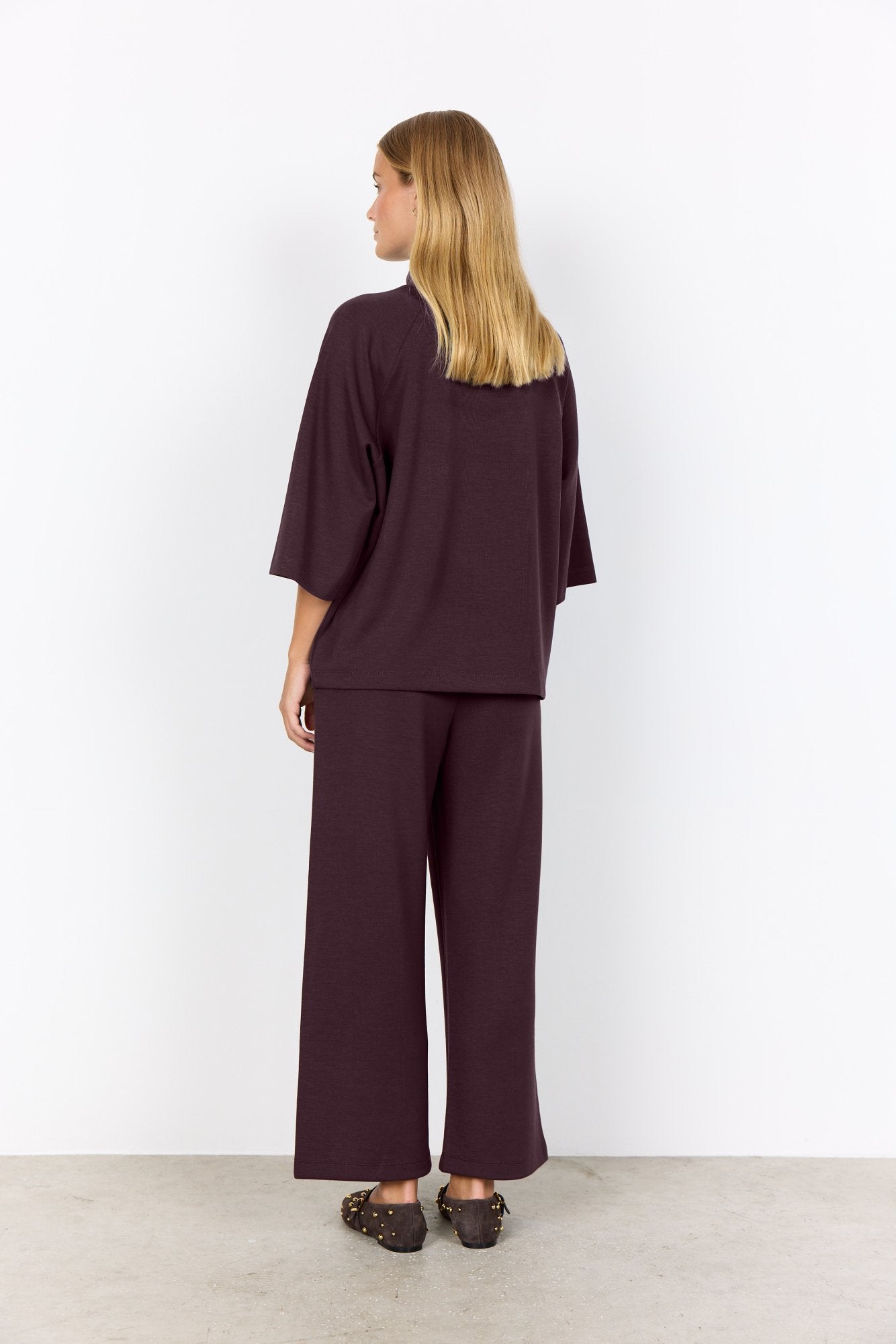 Soya Concept Damen Blusen kurz Chocolate Plum