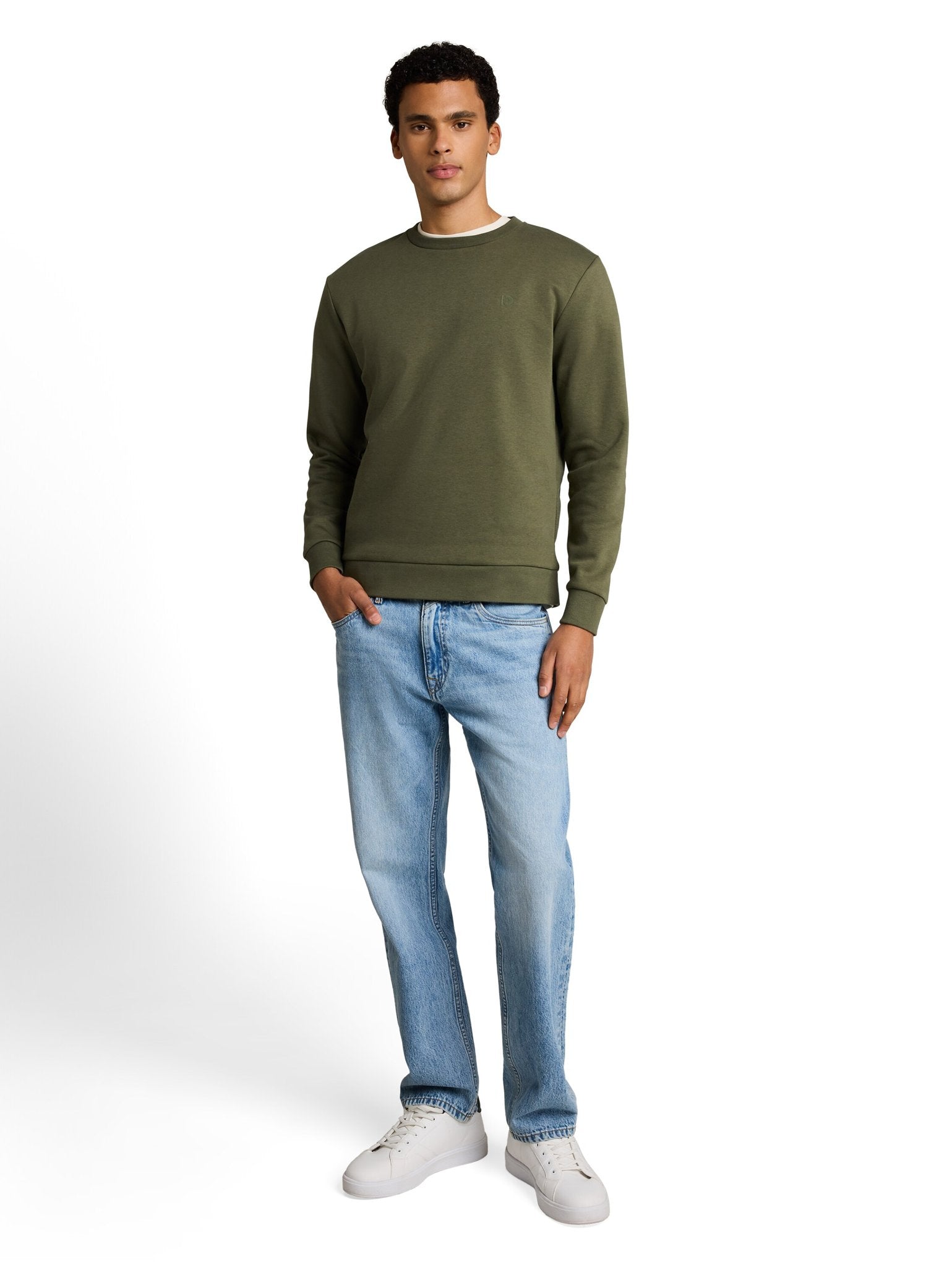 Tom Tailor denim Herren Sweatshirts Urban Olive Gre