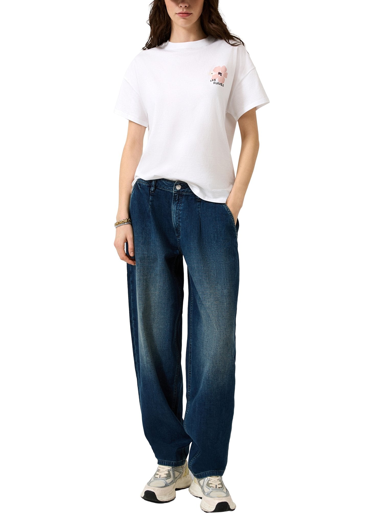 QS by S.Oliver Damen T-Shirts White
