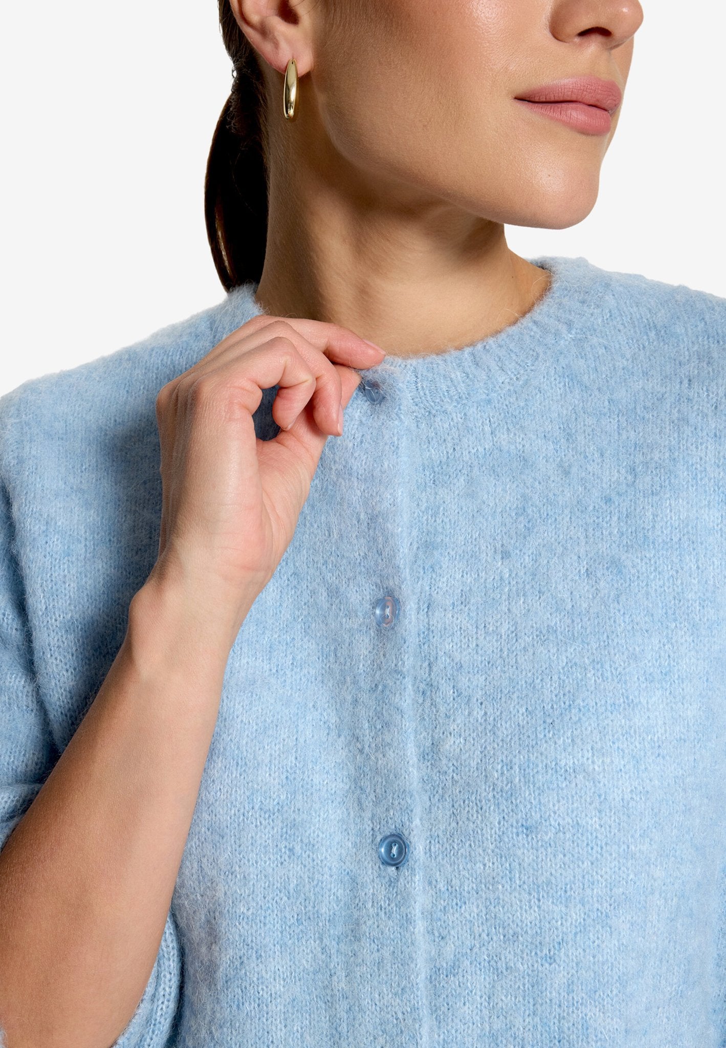 Zero Damen Strickjacken Ashley Blue Mel