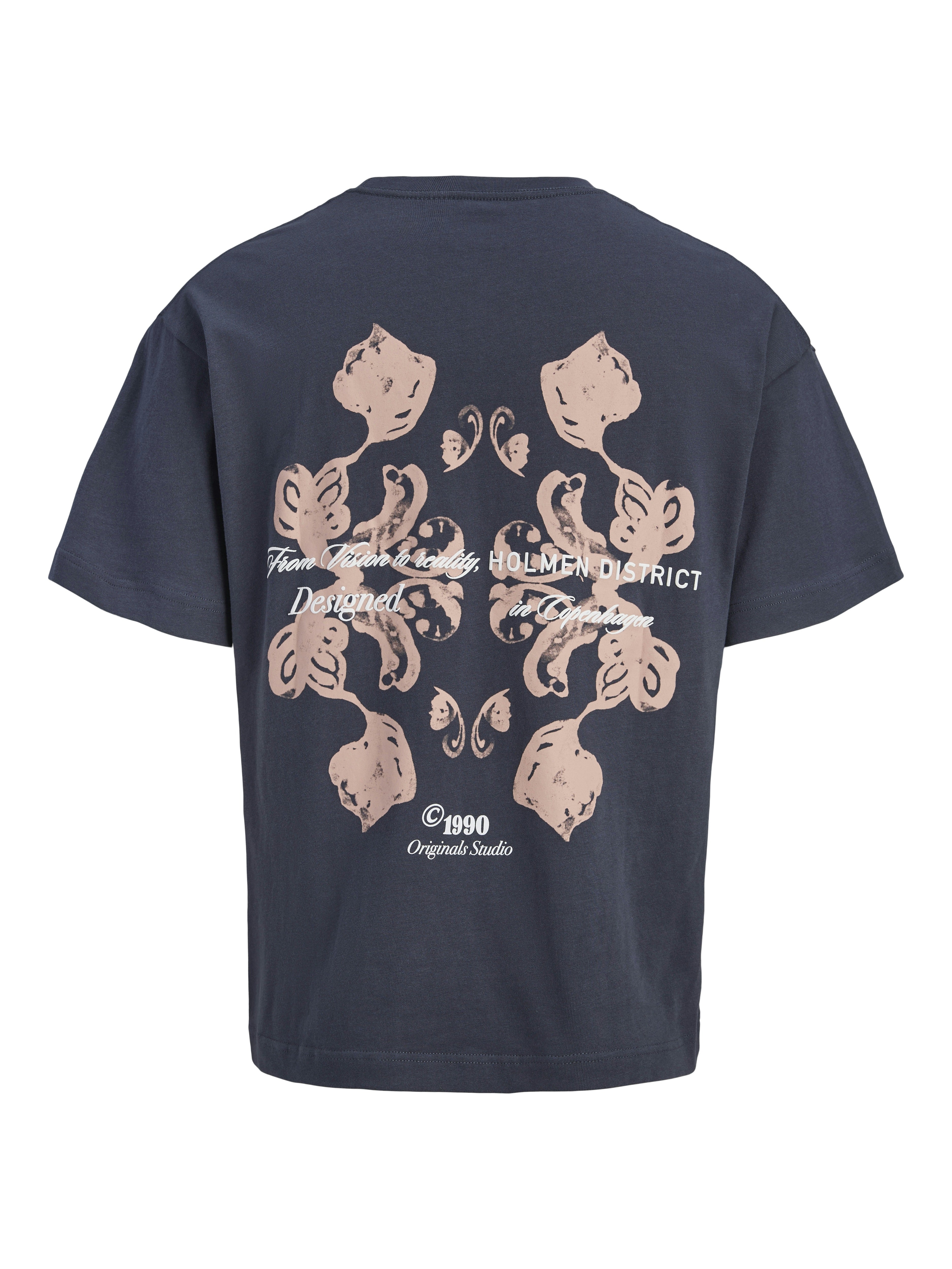 Jack & Jones Herren T-Shirts kurz Odyssey Gray/W.