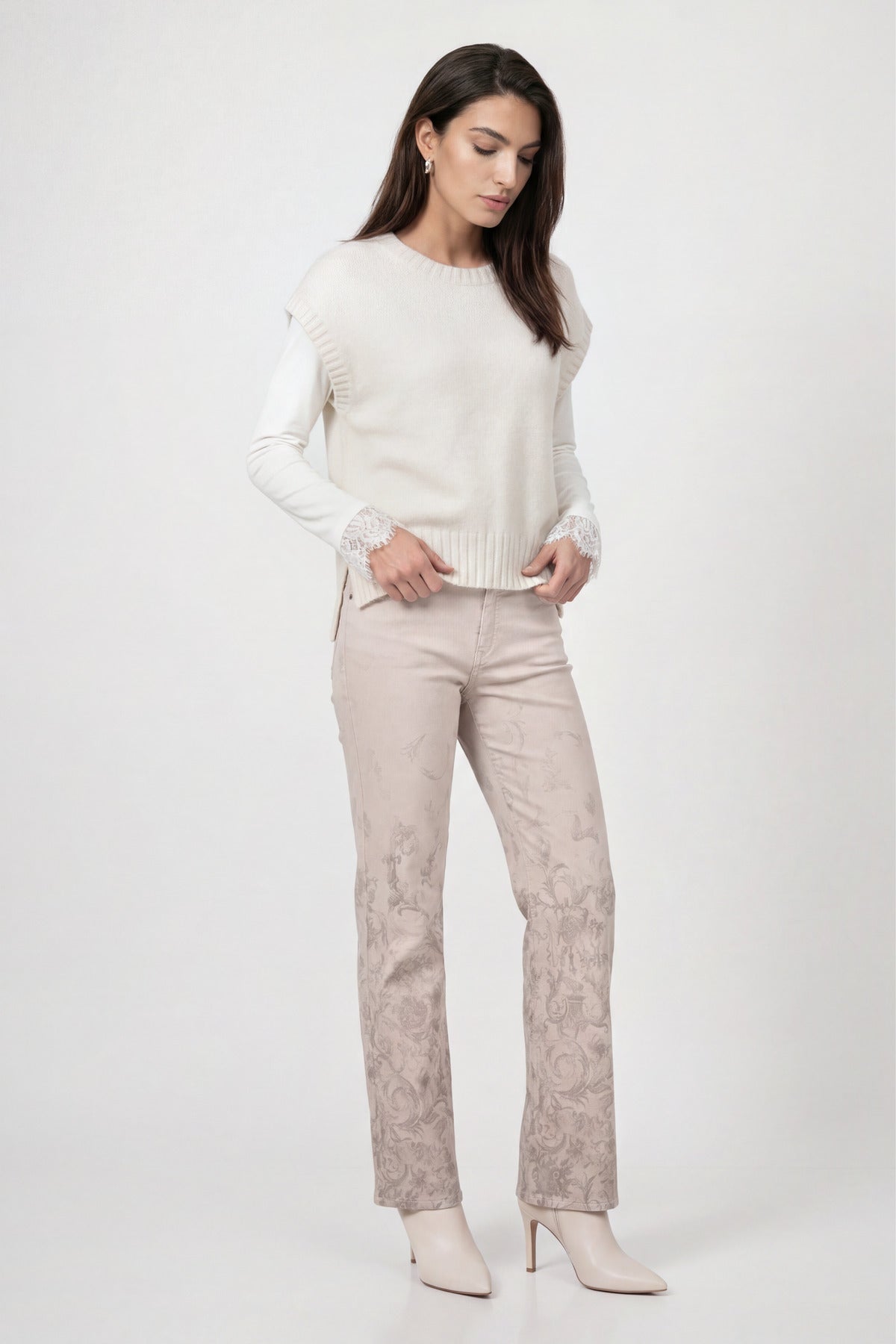 Monari Damen Pullover  Pearly