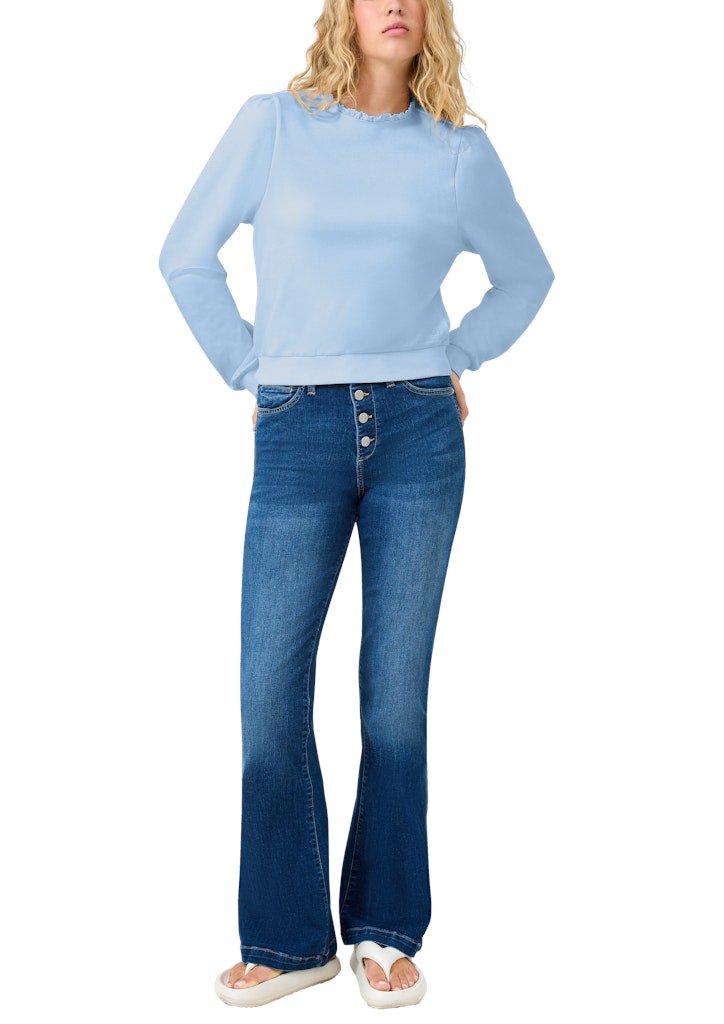 QS by S.Oliver Damen Sweatshirts Blue