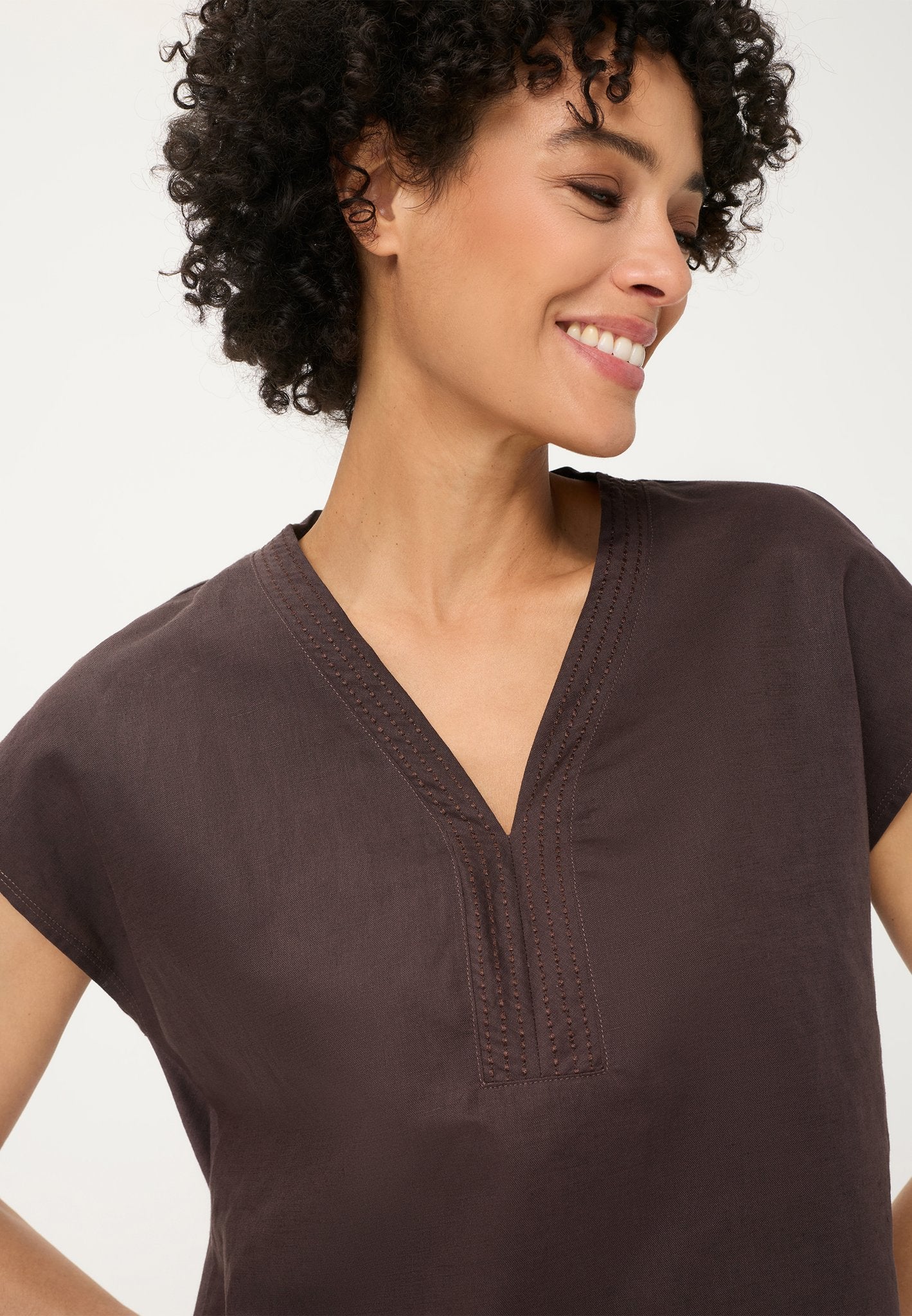 Olsen Damen T-Shirts  Dark Brow