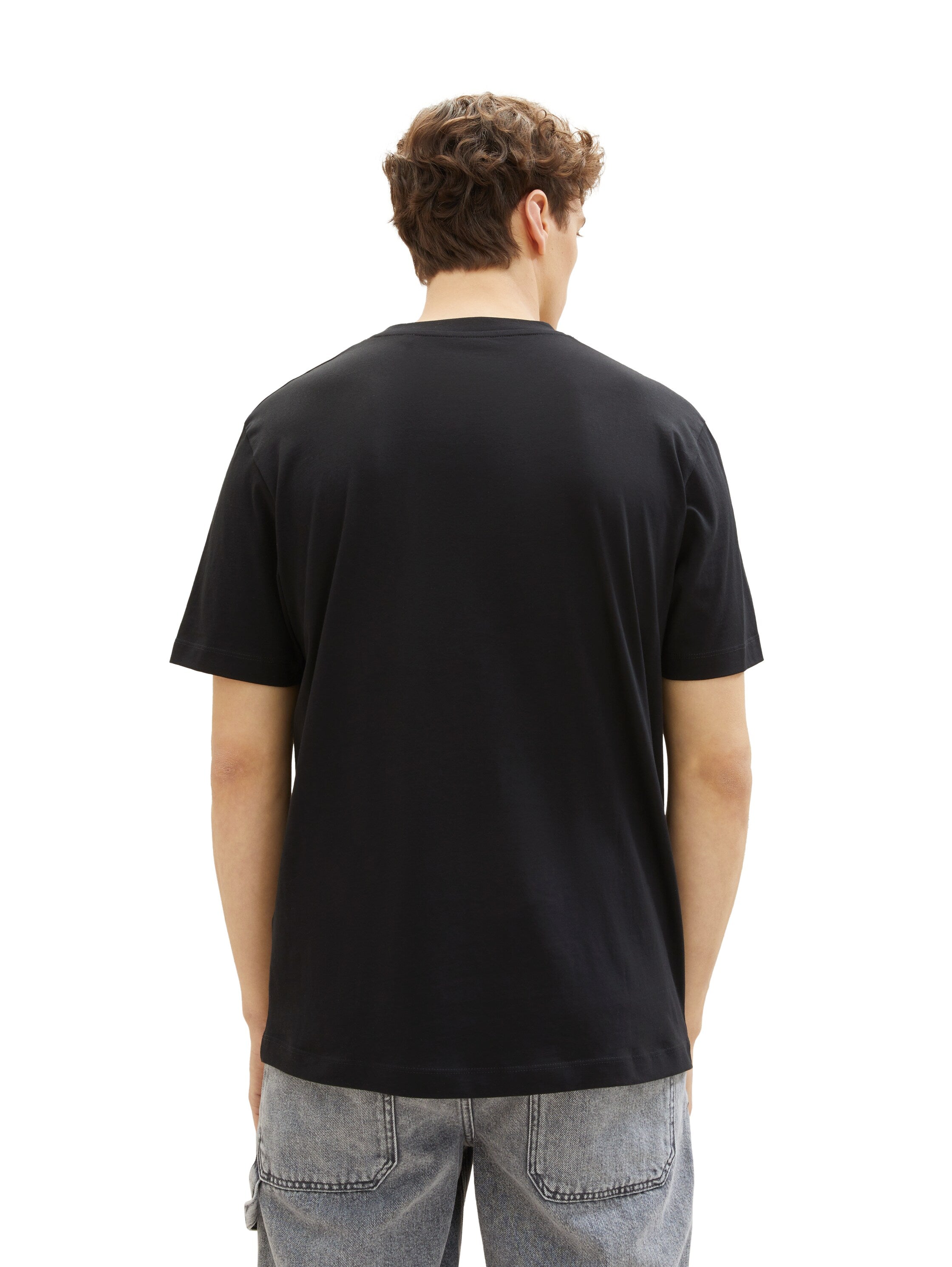 Tom Tailor denim Herren T-Shirts kurz Black