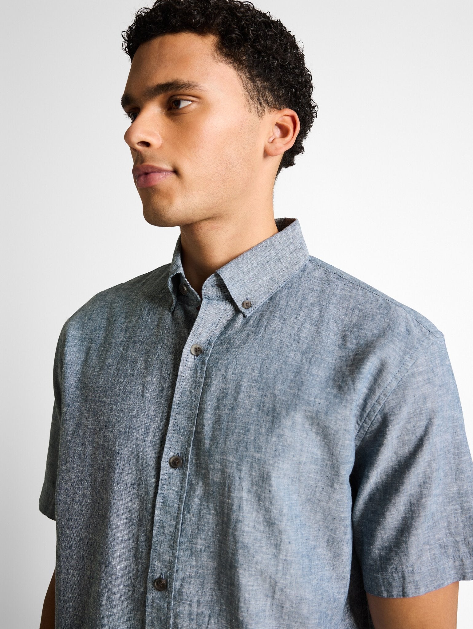 Tom Tailor denim Herren Hemden kurz Nighttime Blue