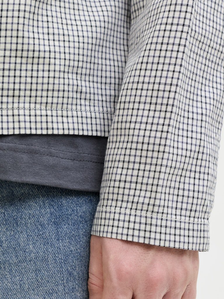 Jack & Jones Herren Hemden lang Odyssey Gray/Ch