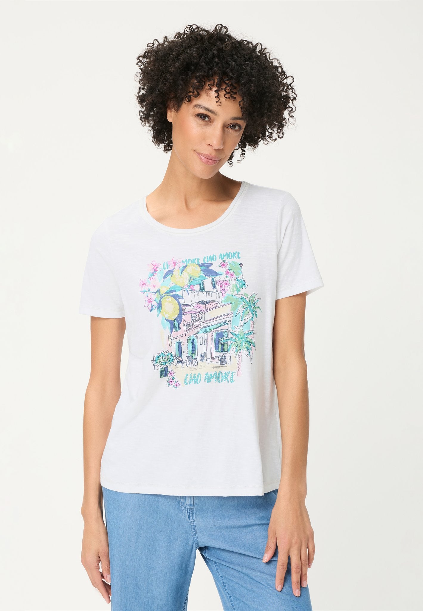 Olsen Damen T-Shirts  White