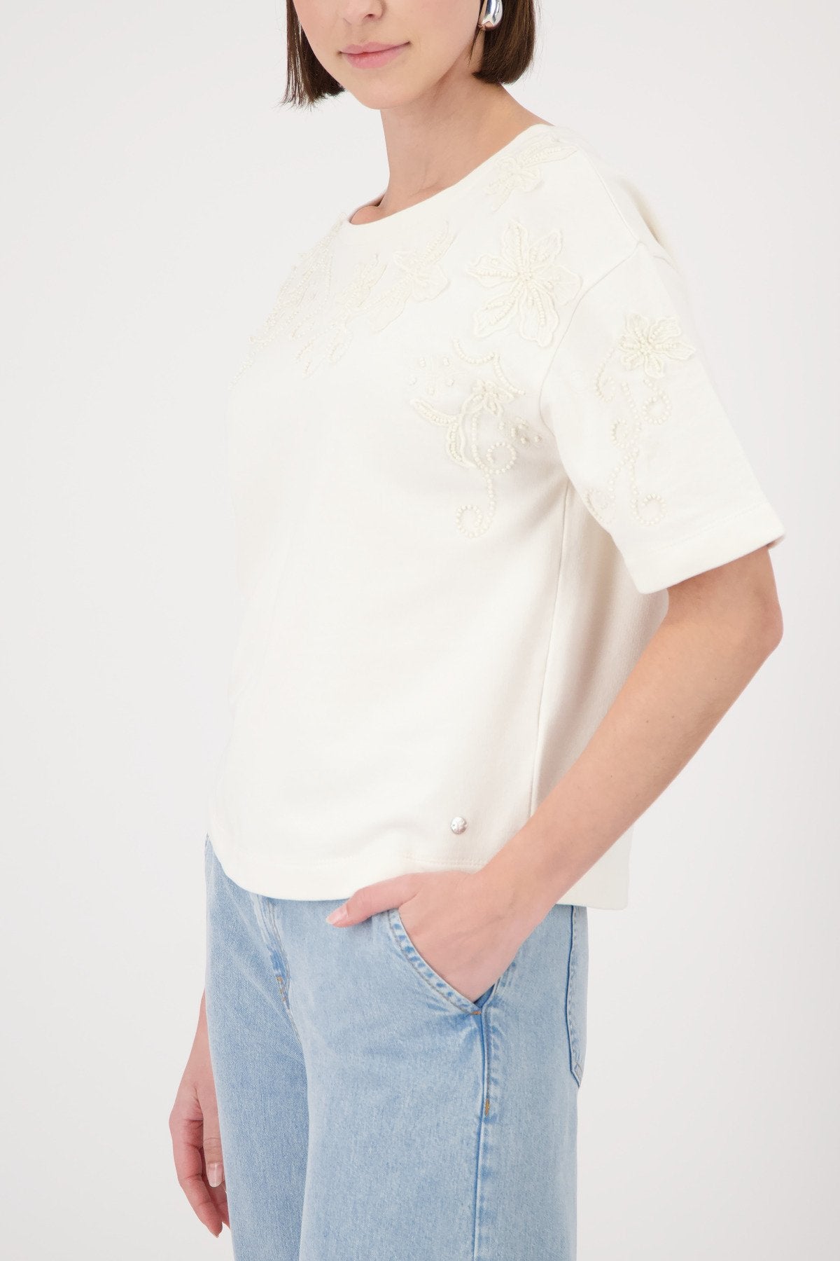 Monari Damen T-Shirts Marble