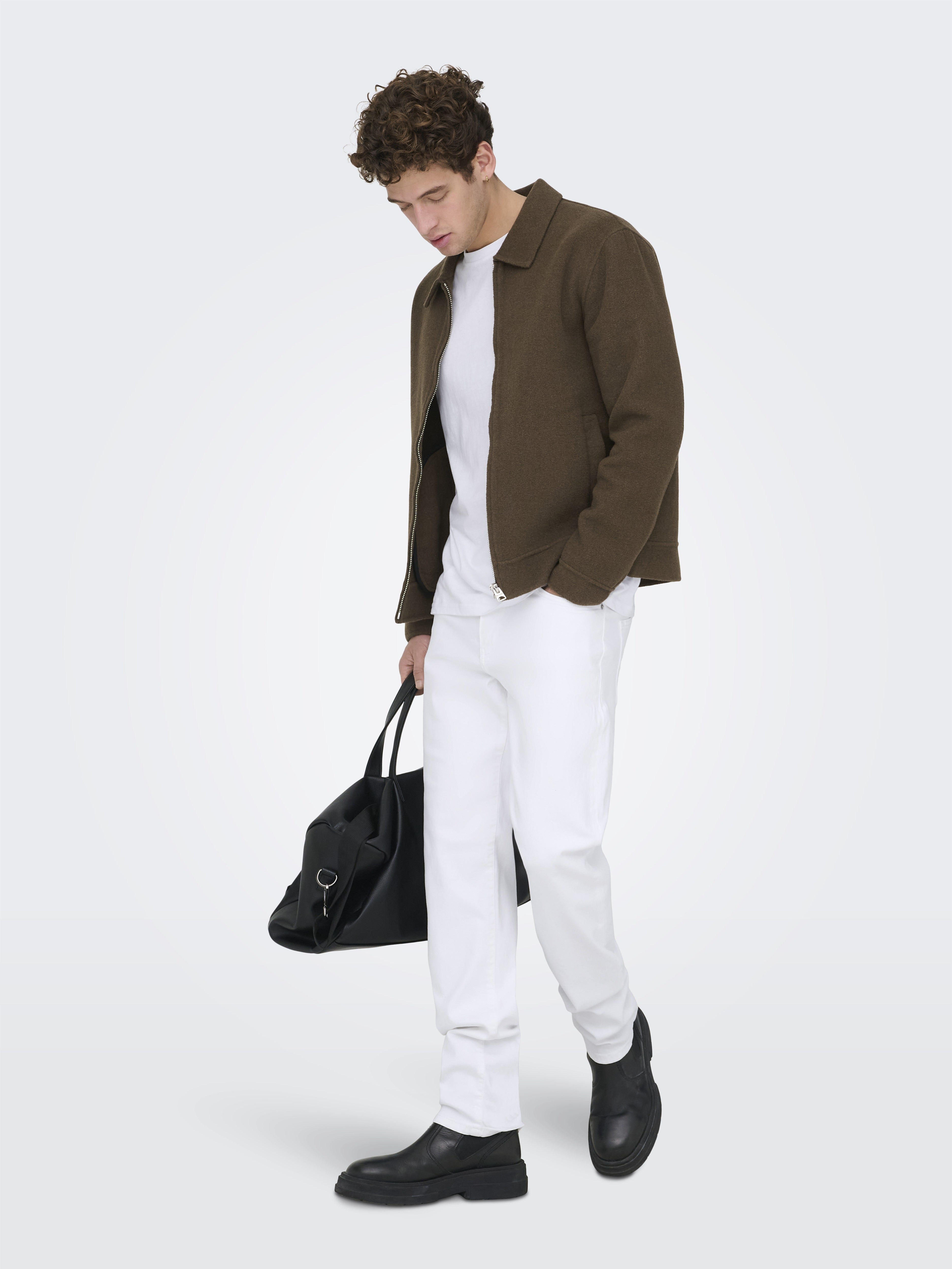 Only & Sons Herren Jeans White Denim