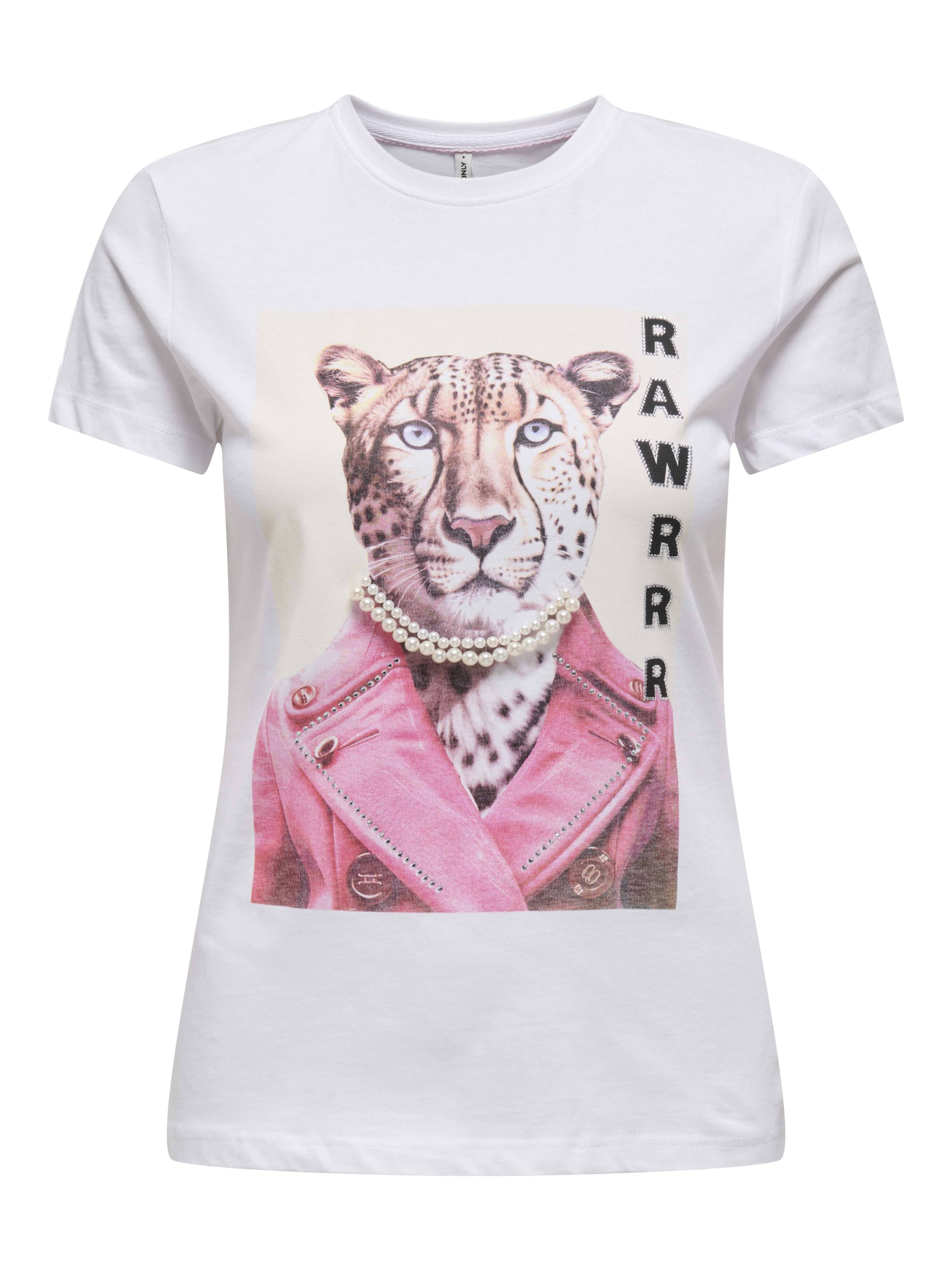 Only Damen T-Shirts Bright White/Ra