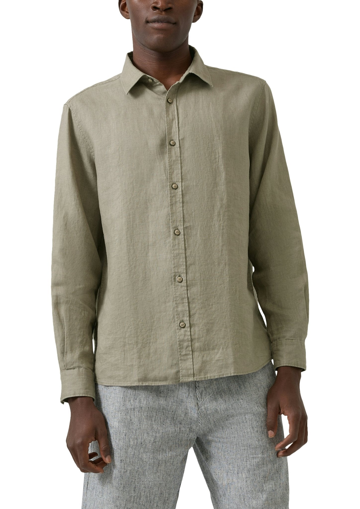 S. Oliver red Herren Hemden lang Green