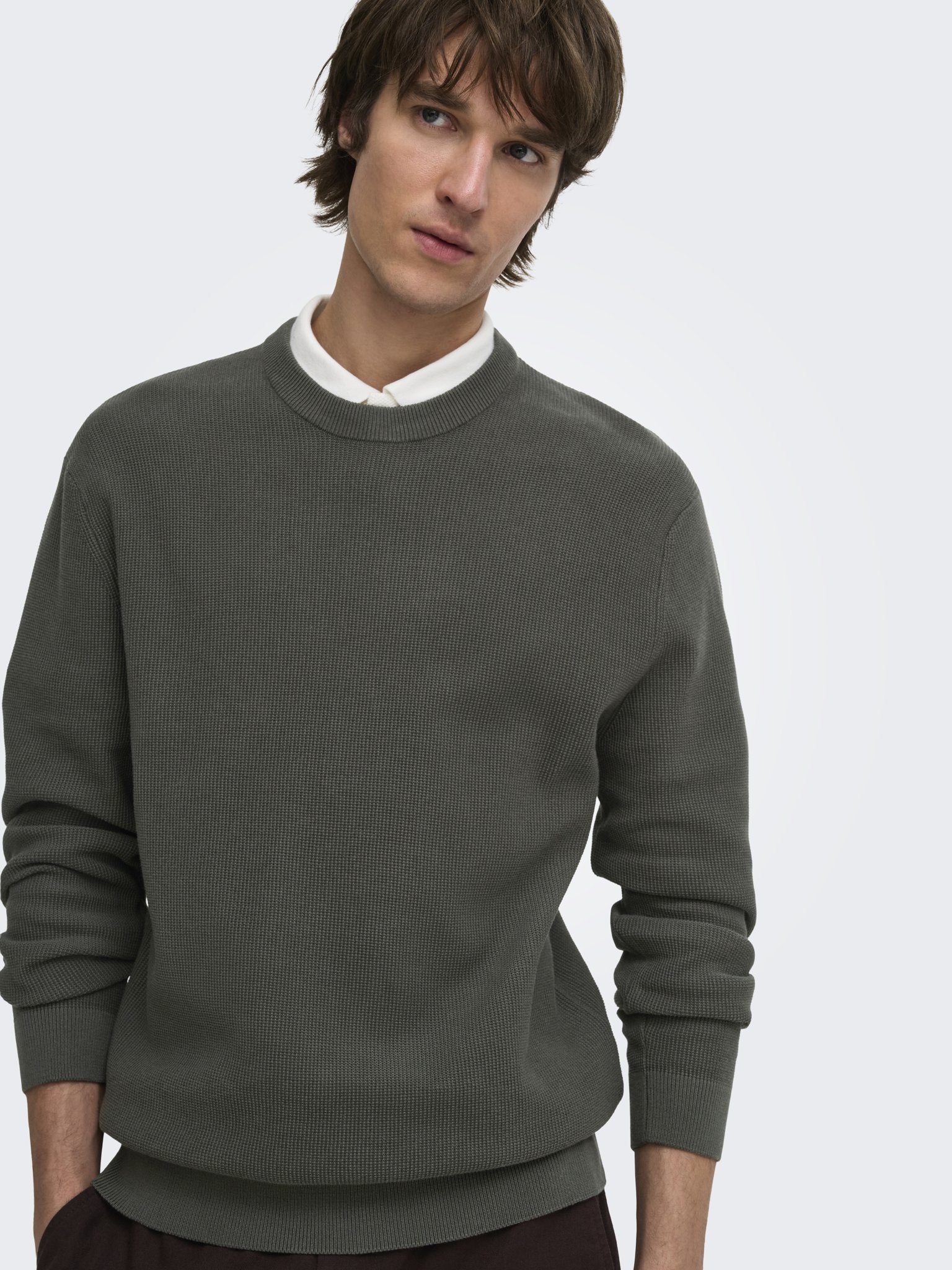Only & Sons Herren Pullover Beluga