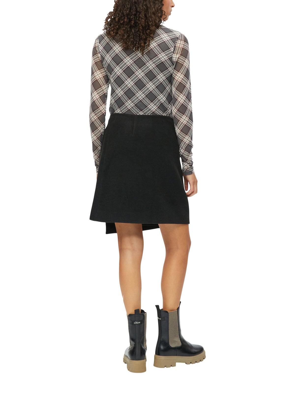 S. Oliver red Damen Rock  Grey/Black