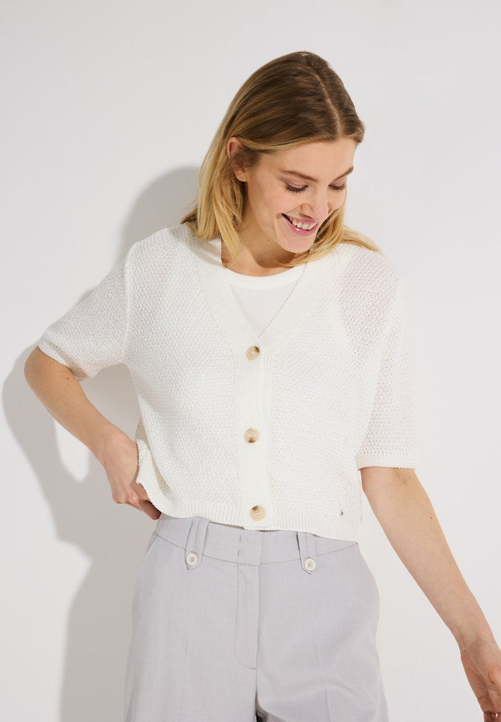 More & More Damen Strickjacken Off White