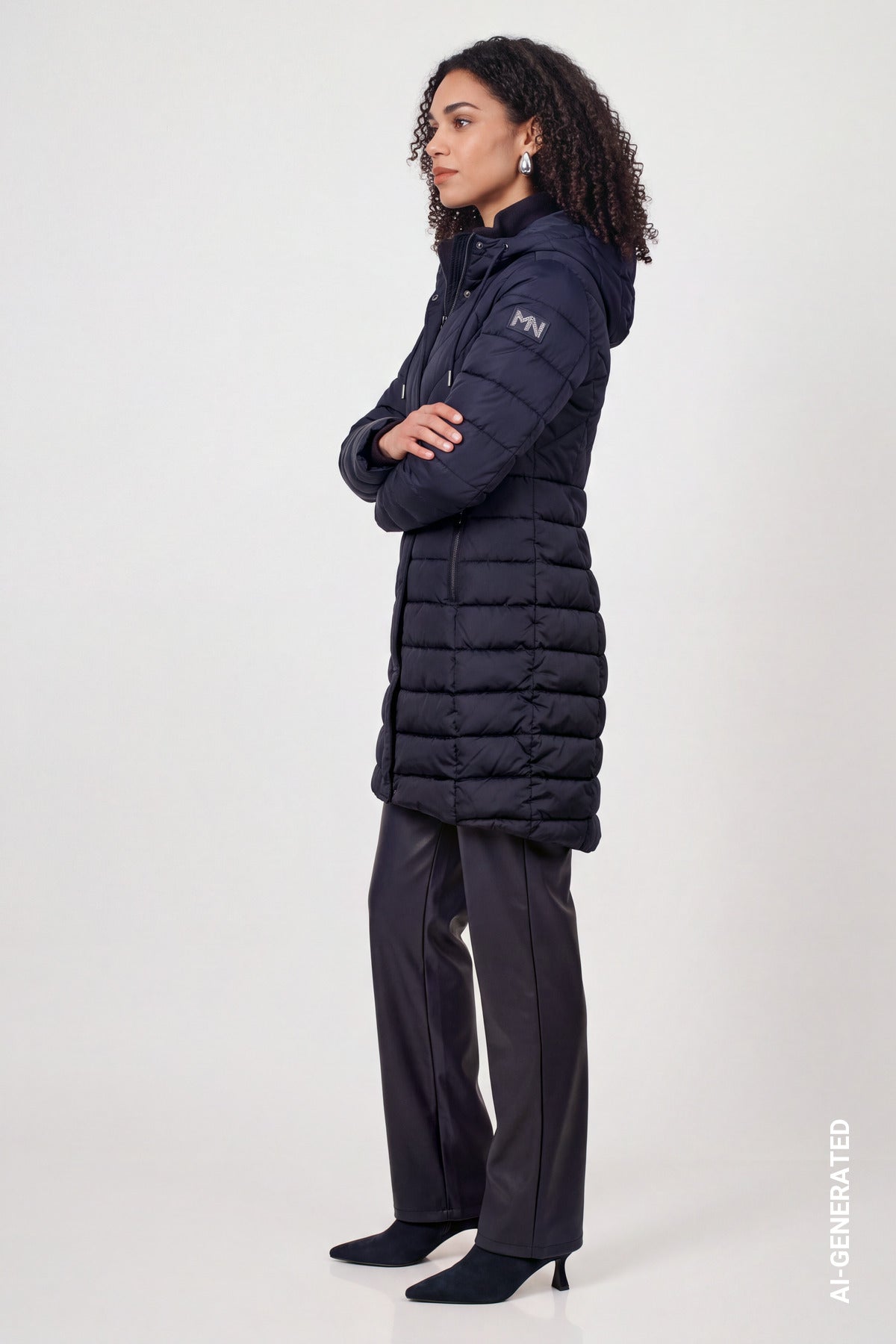 Monari Damen Mantel  Dark Blue