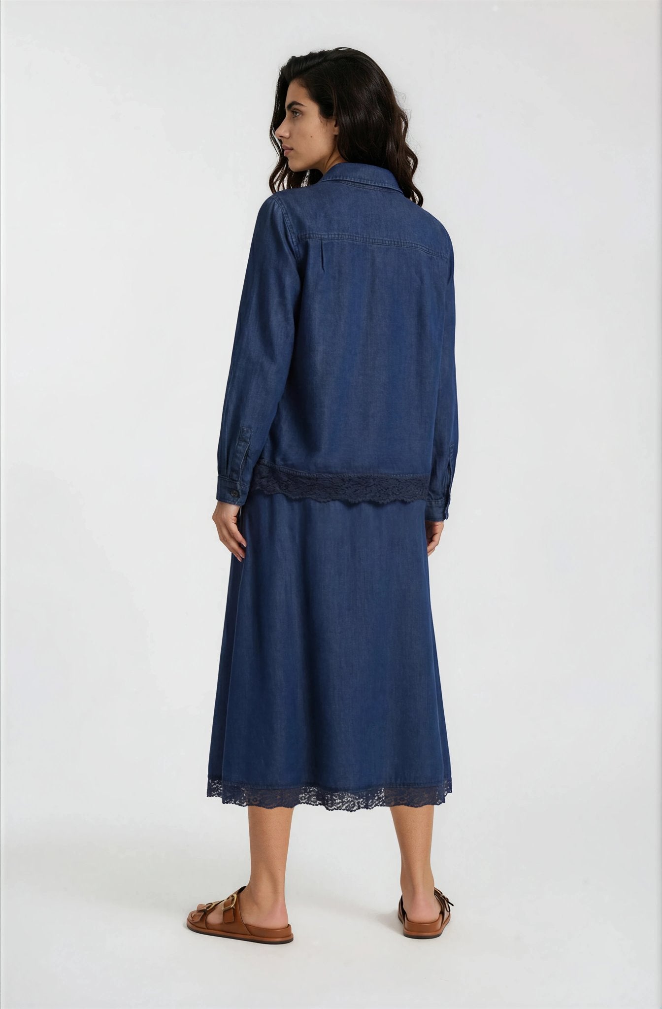 Milano Damen Blusen Dark Denim