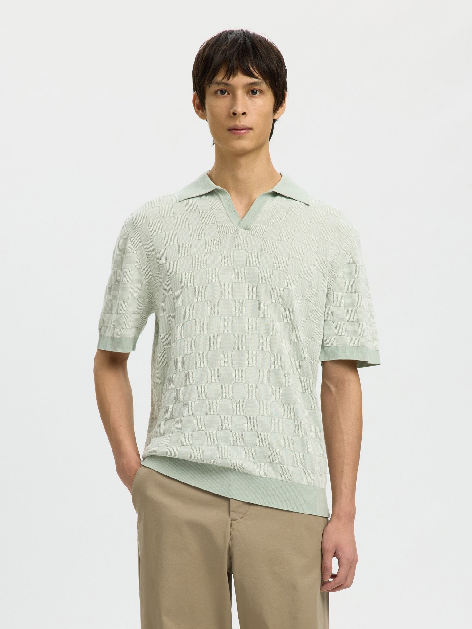 Selected homme Herren Polo-Shirts Aqua