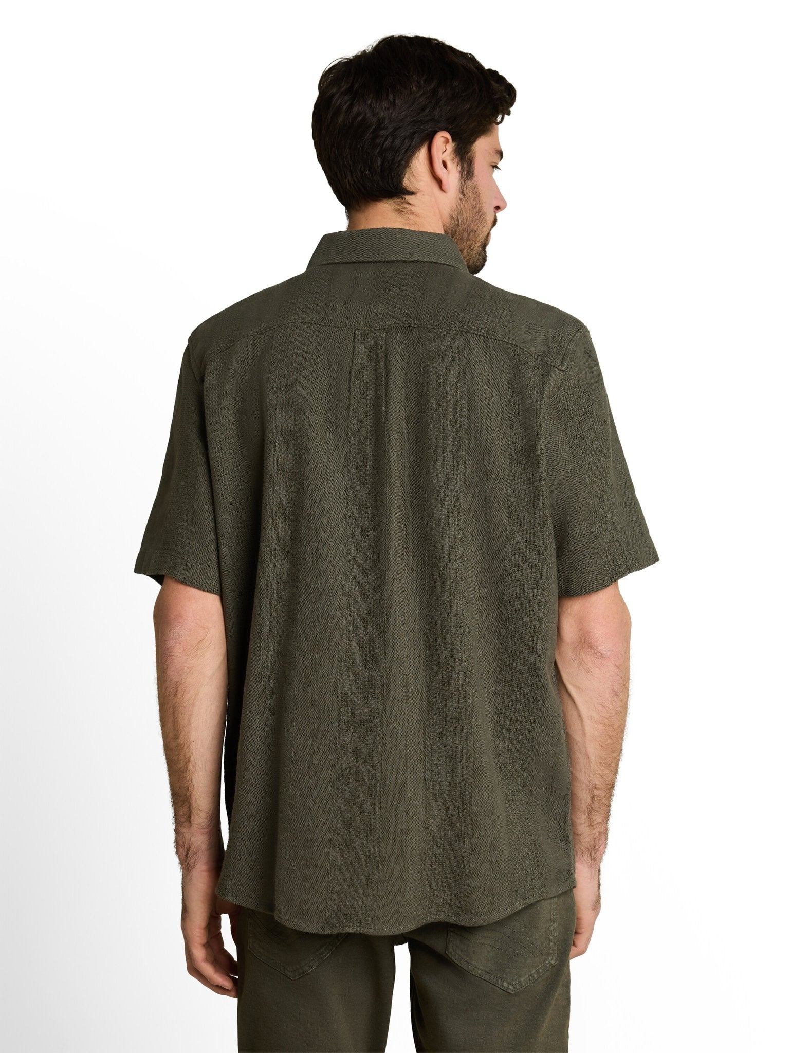 Tom Tailor Herren Hemden kurz Deep Leaf Green