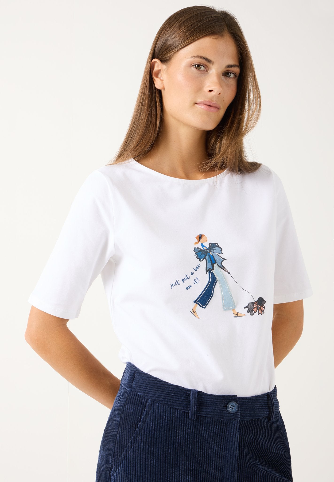 More & More Damen T-Shirts White