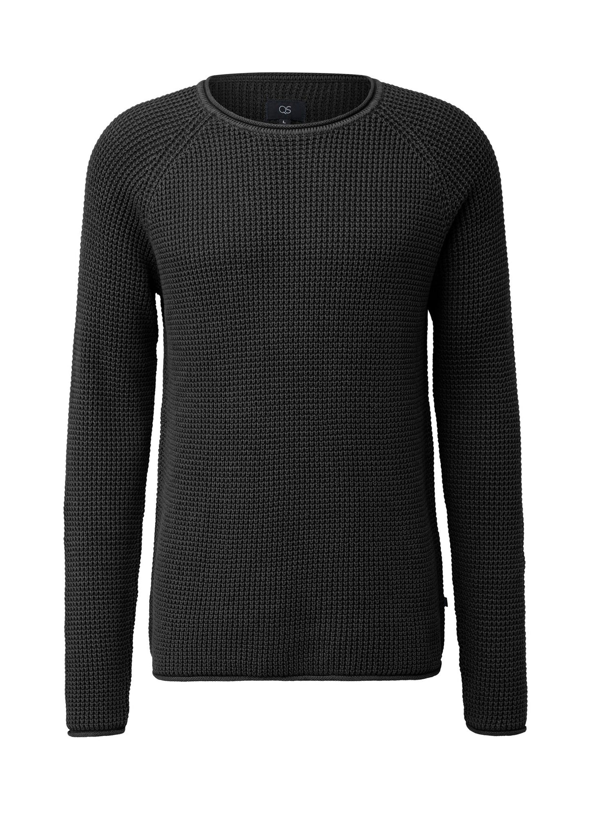 QS by S.Oliver Herren Pullover  Grey/Black