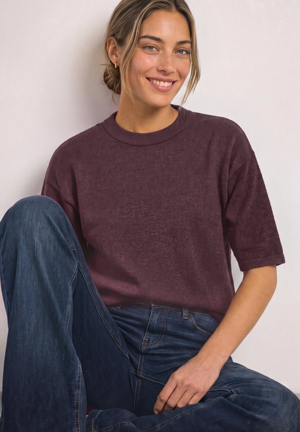 Street One Damen Pullover Rustic Ro