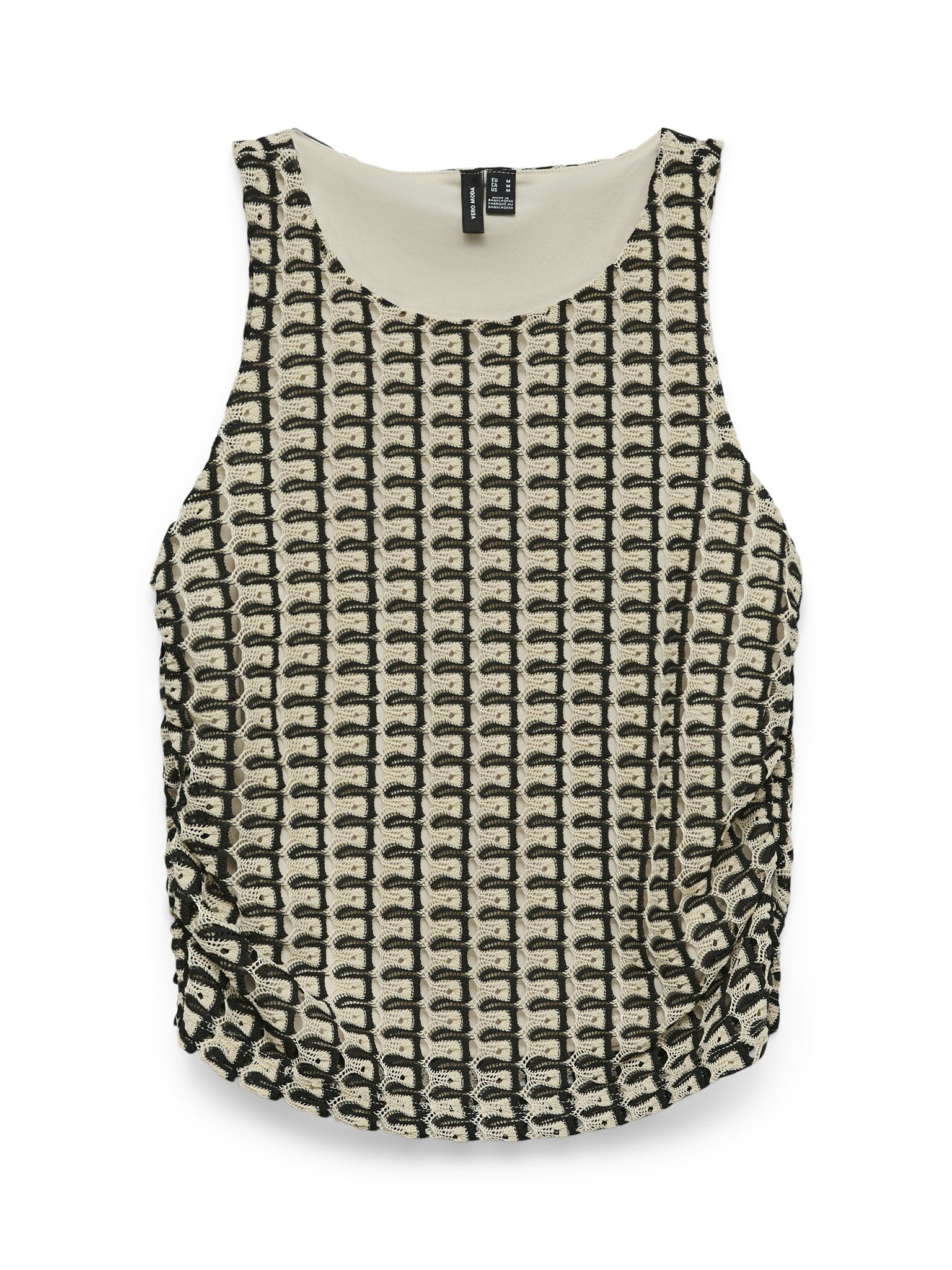 Vero Moda Damen T-Shirts Oatmeal/Black