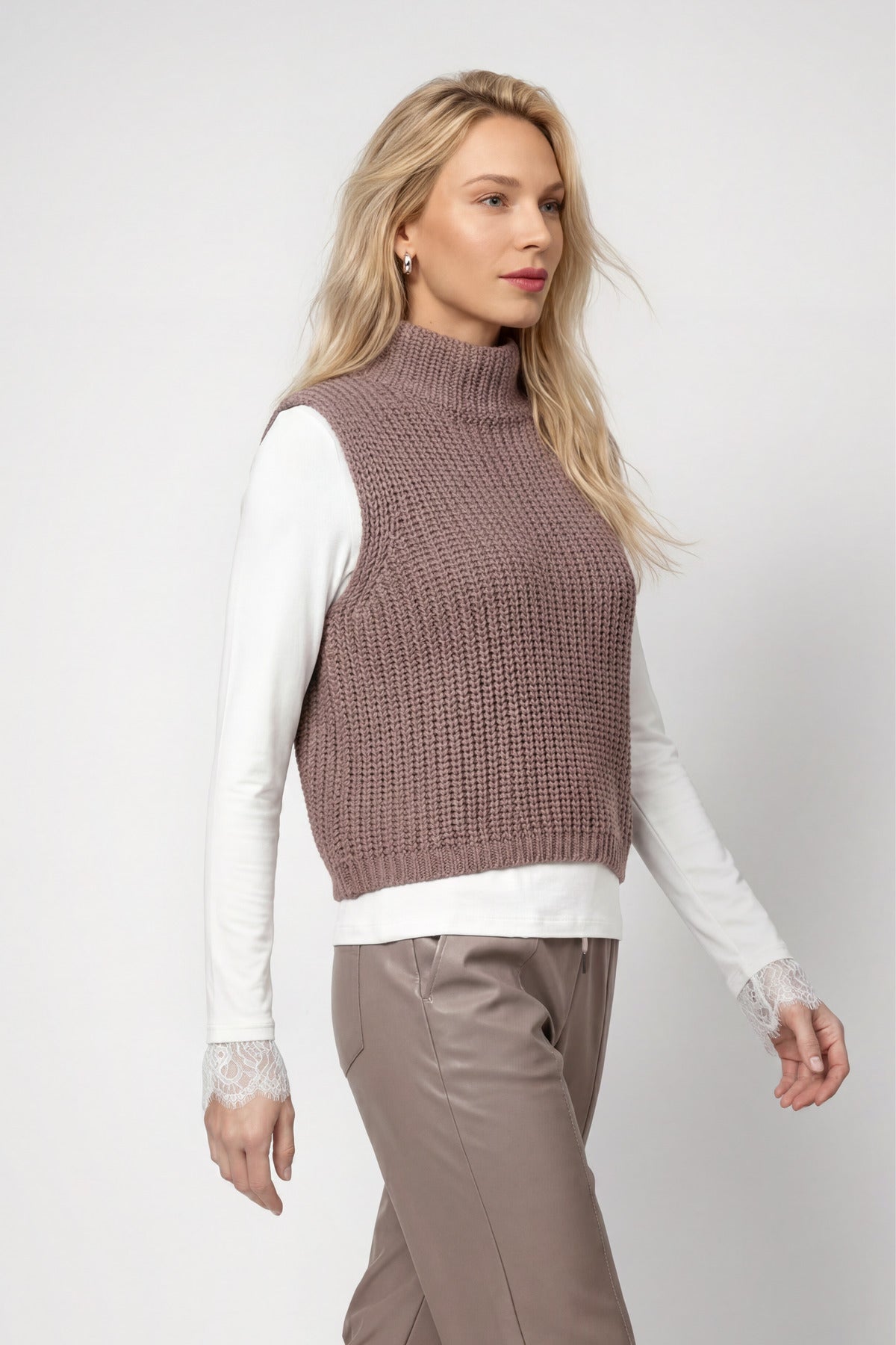 Monari Damen Pullover  Taupe