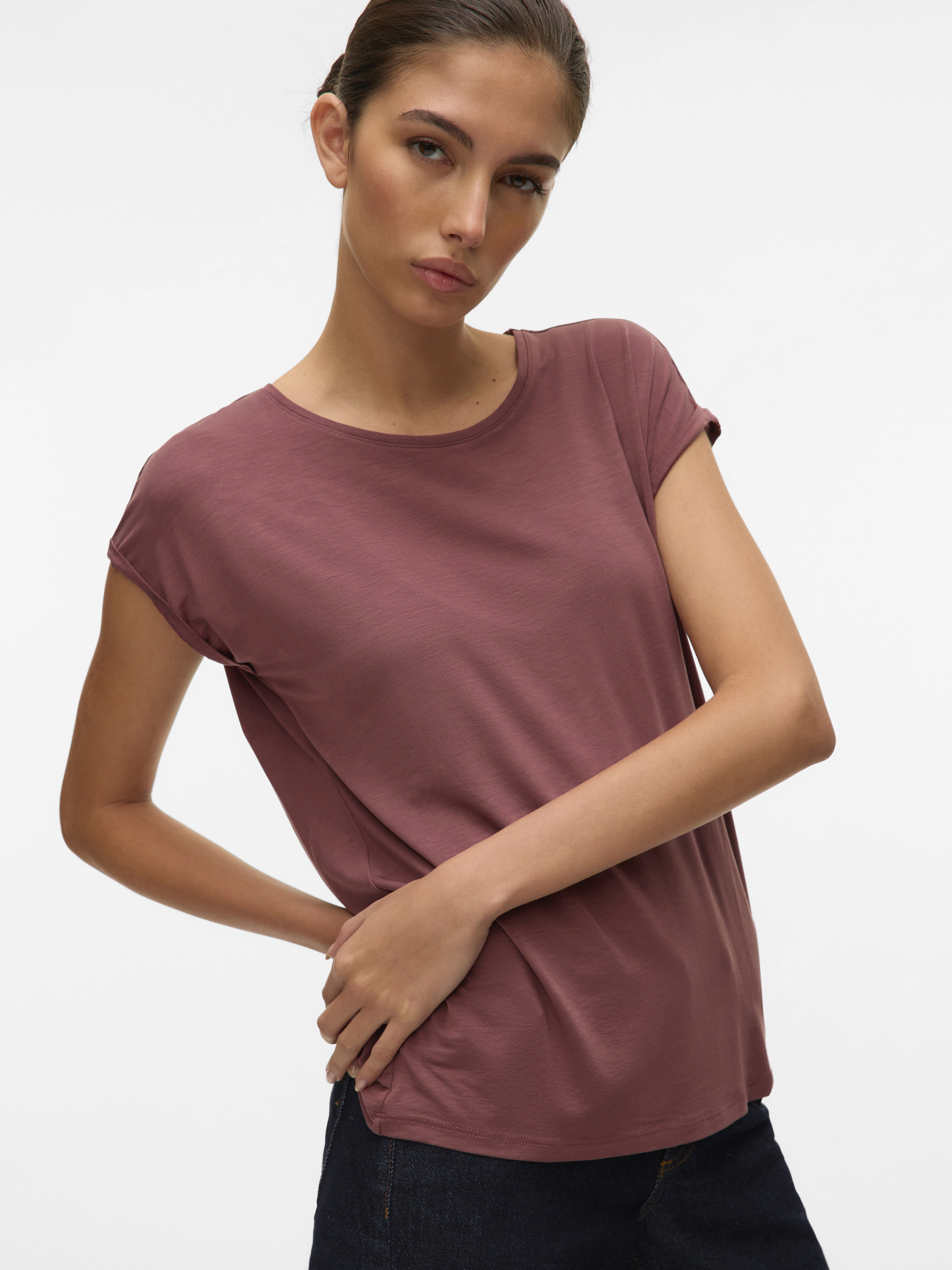 Vero Moda Damen T-Shirts Rose Brown