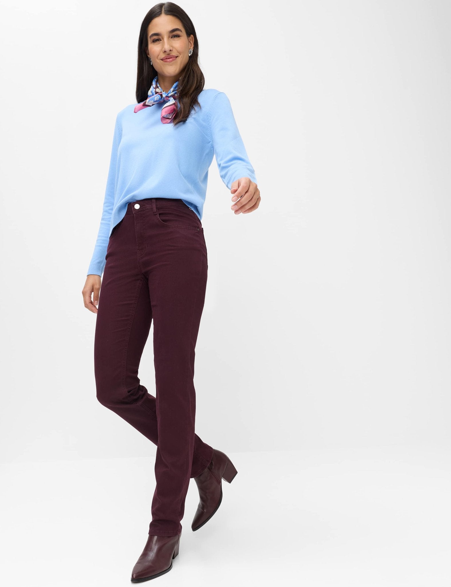 Brax Damen Hosen Blackberry Viol