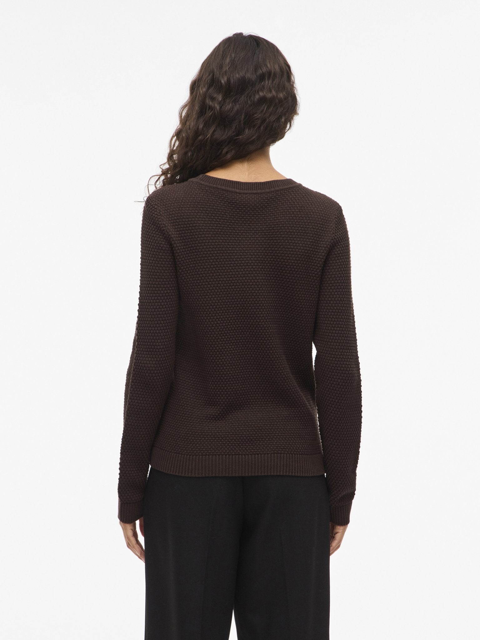 Vila Damen Pullover Coffee Bean
