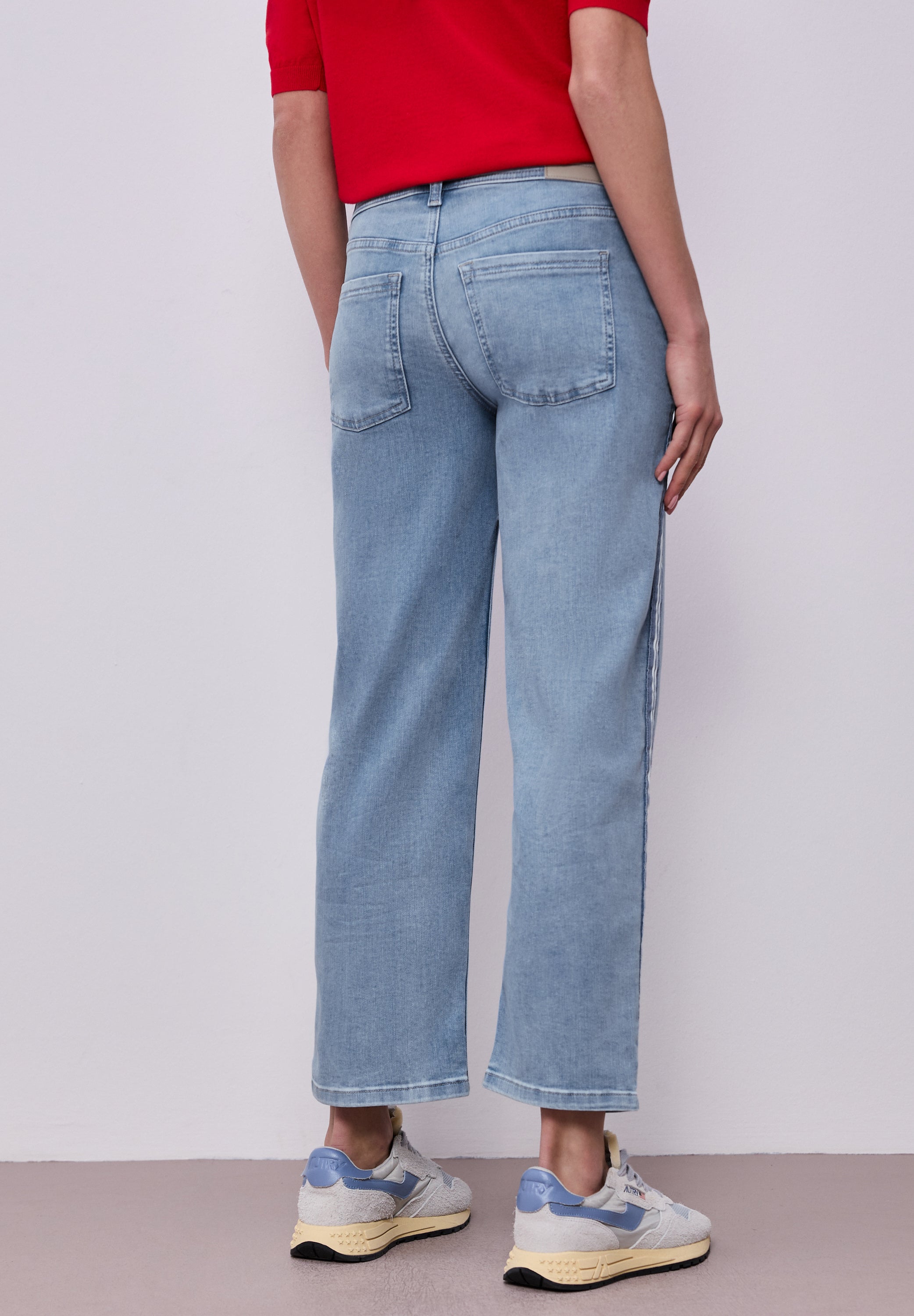 Street One Damen Hosen Light Blu