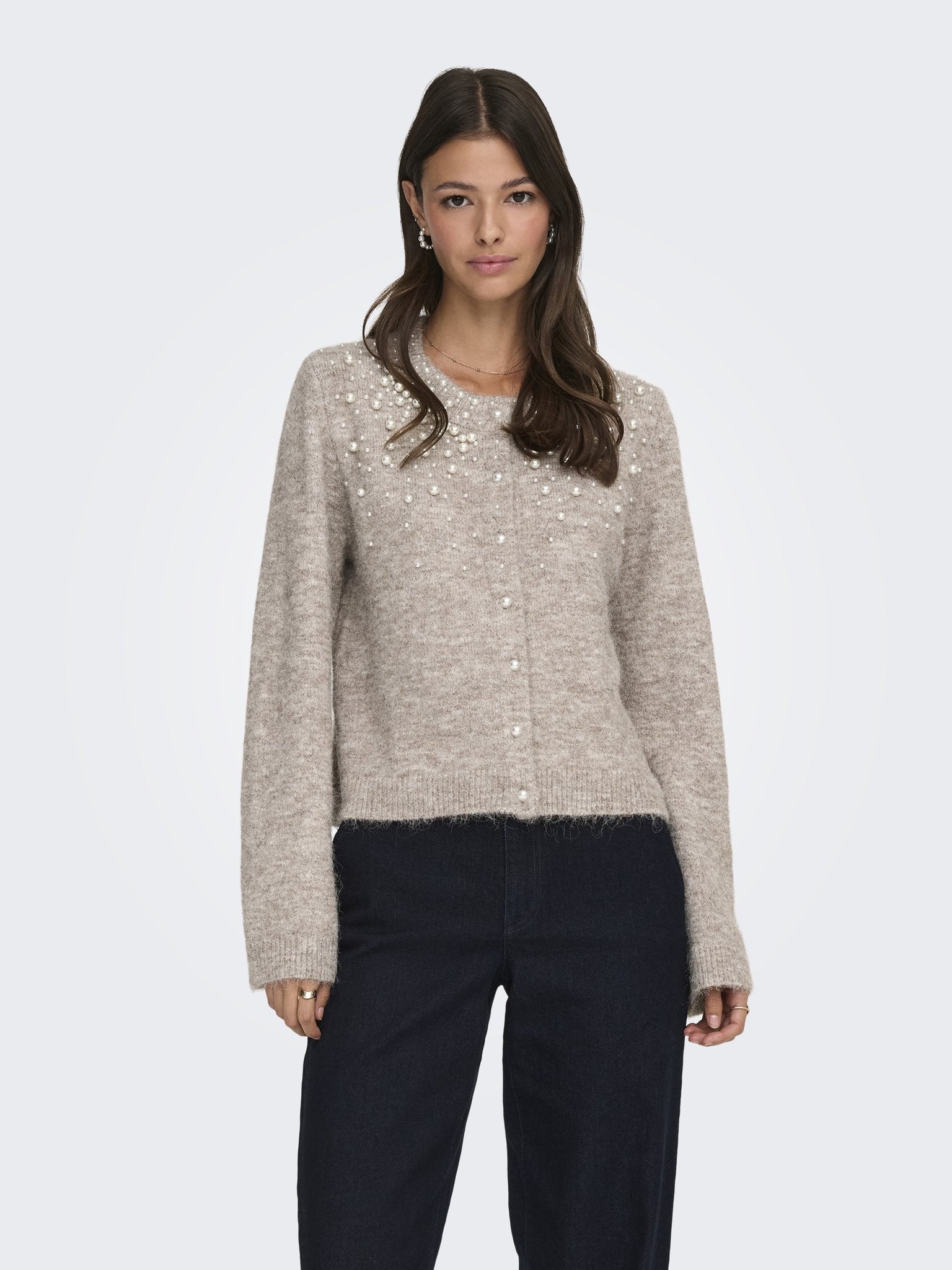 Only Damen Strickjacken Malt Ball/Melan