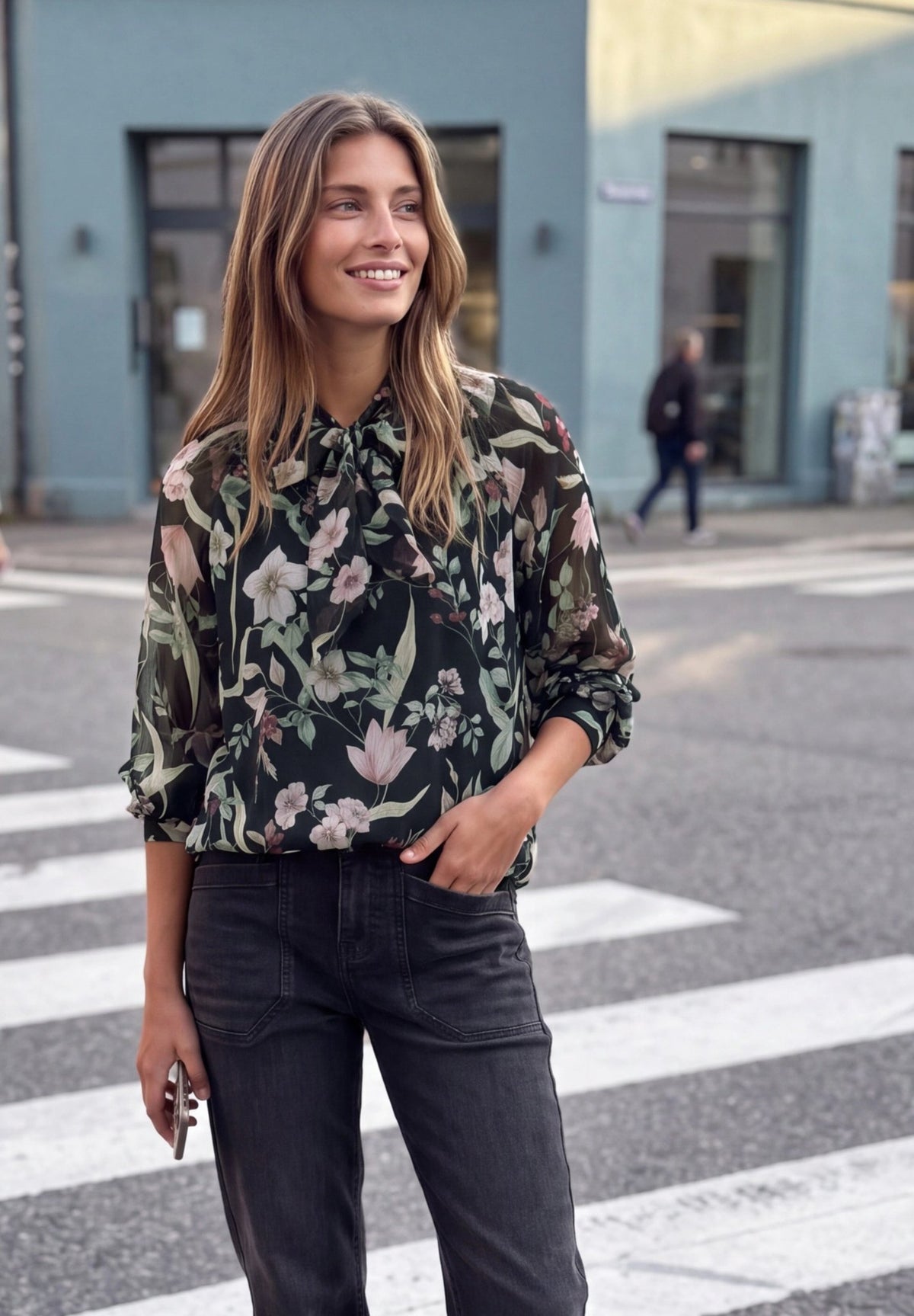Street One Studio Damen Blusen  Inked Gre