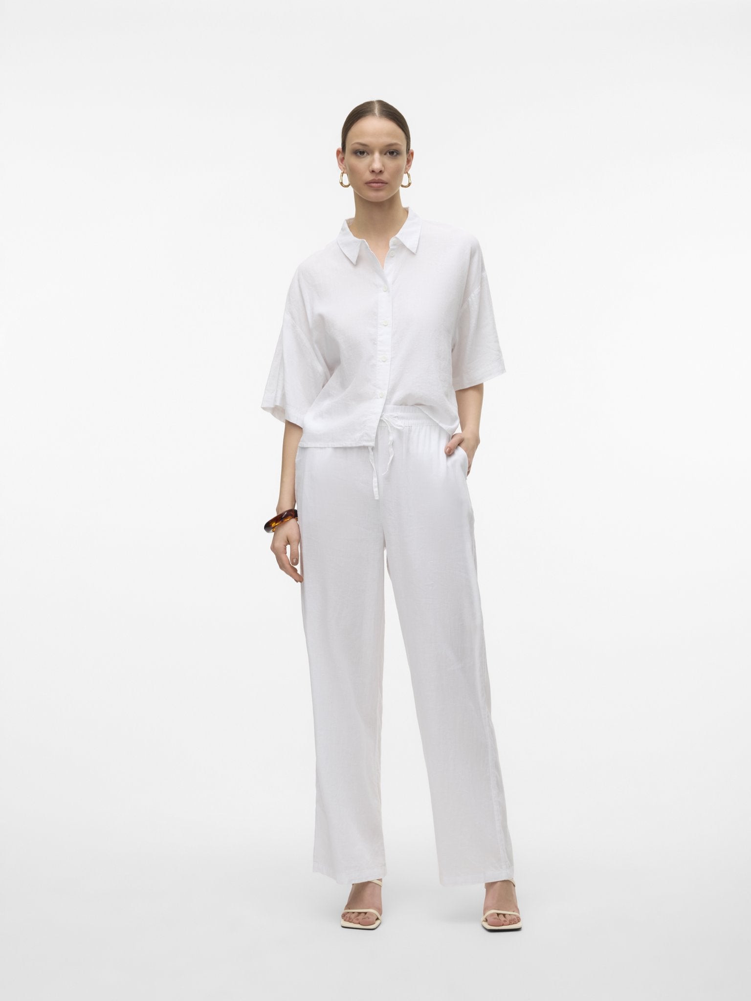 Vero Moda Damen Blusen Snow White