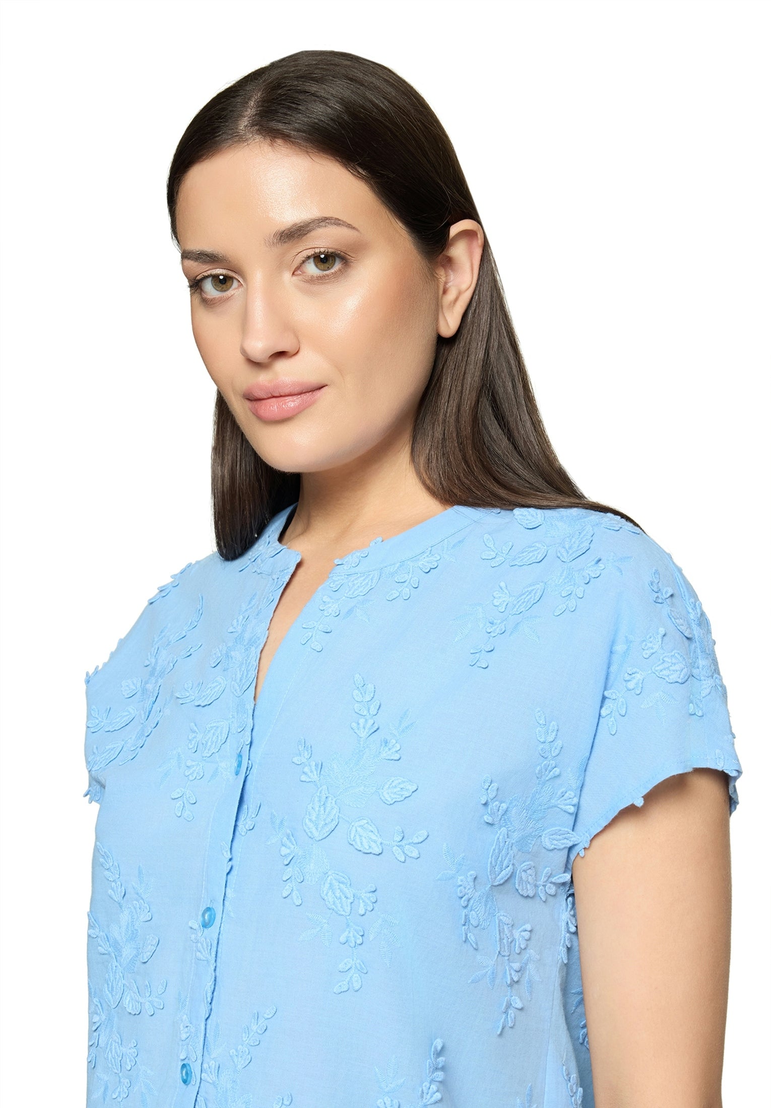 Betty & Co Damen Blusen kurz Waterblue
