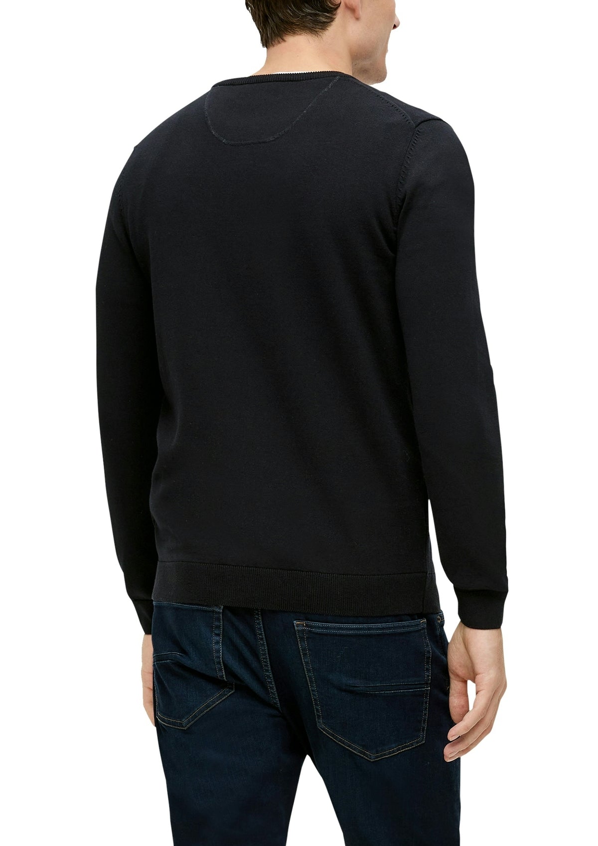 S. Oliver red Herren Pullover  Grey/Black