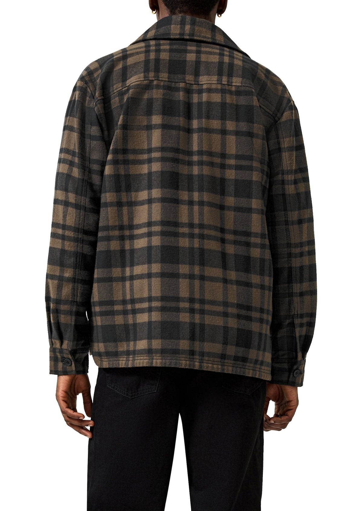 QS by S.Oliver Herren Hemden lang N Grey/Black