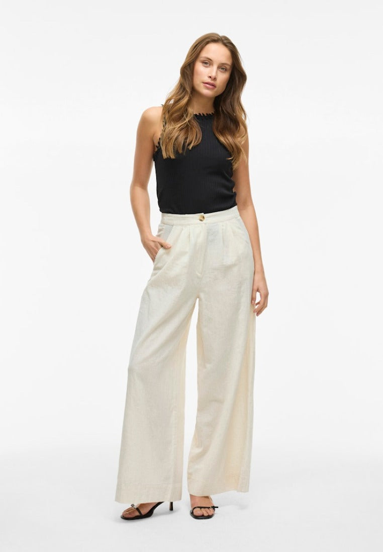 Vila Damen Hosen Super Light Nat
