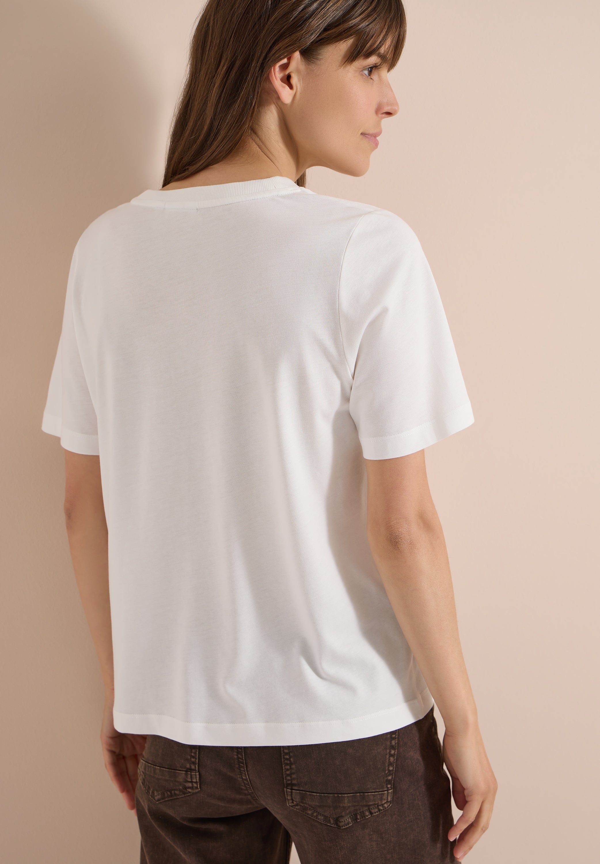 Cecil Damen T-Shirts Vanilla W